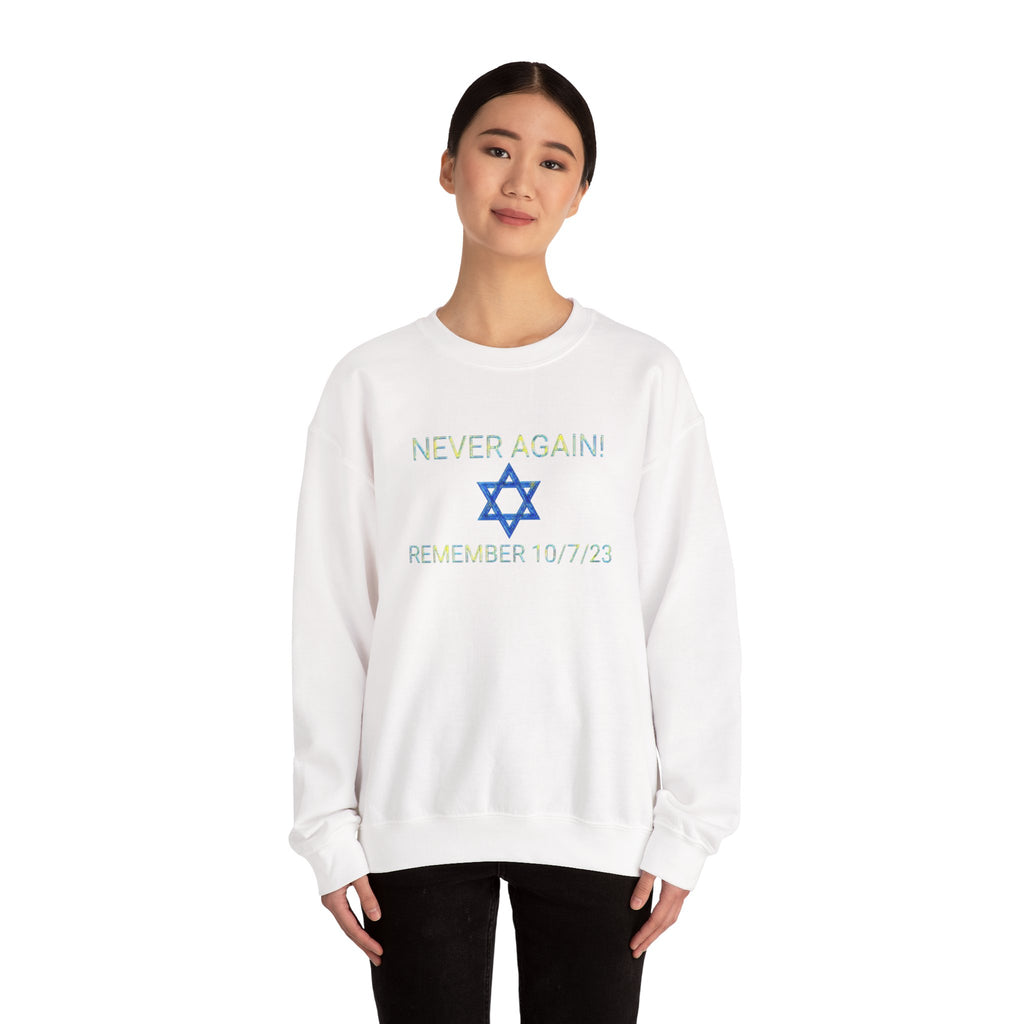 Never forget 10/7/23 Unisex Crewneck Sweatshirt