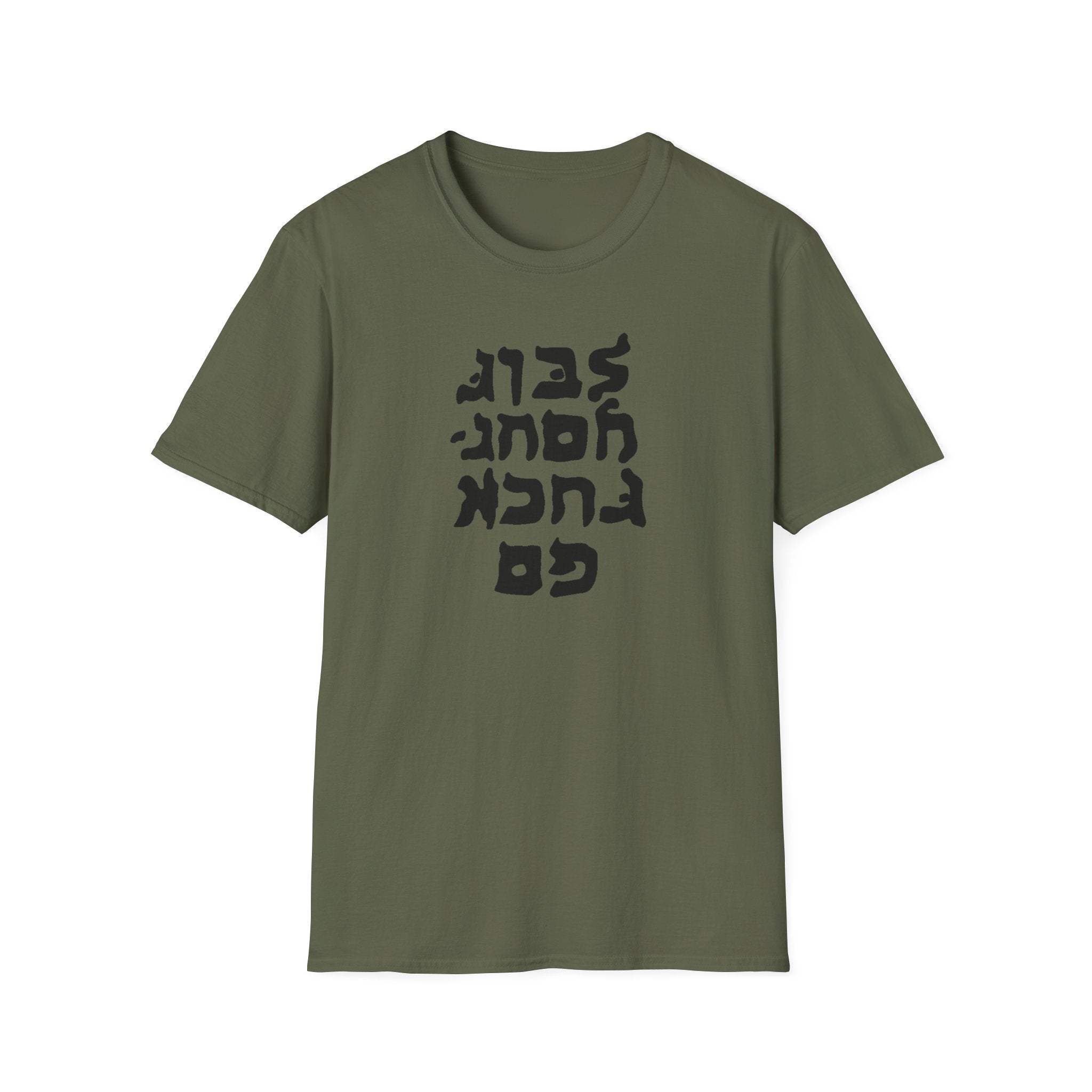 Go F.. yourself fake Hebrew Unisex Heavy Cotton Tee