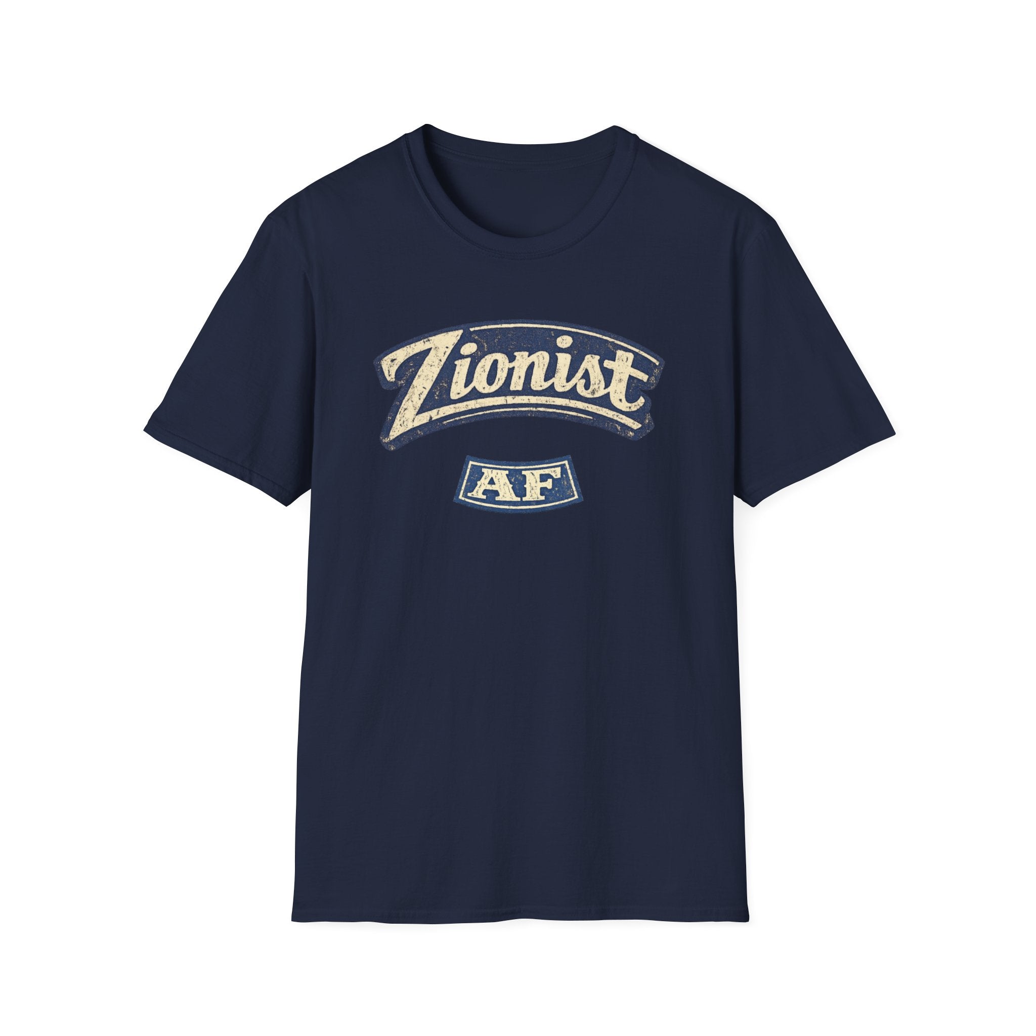 Zionist AF T-Shirt | Retro Script Zionism Tee