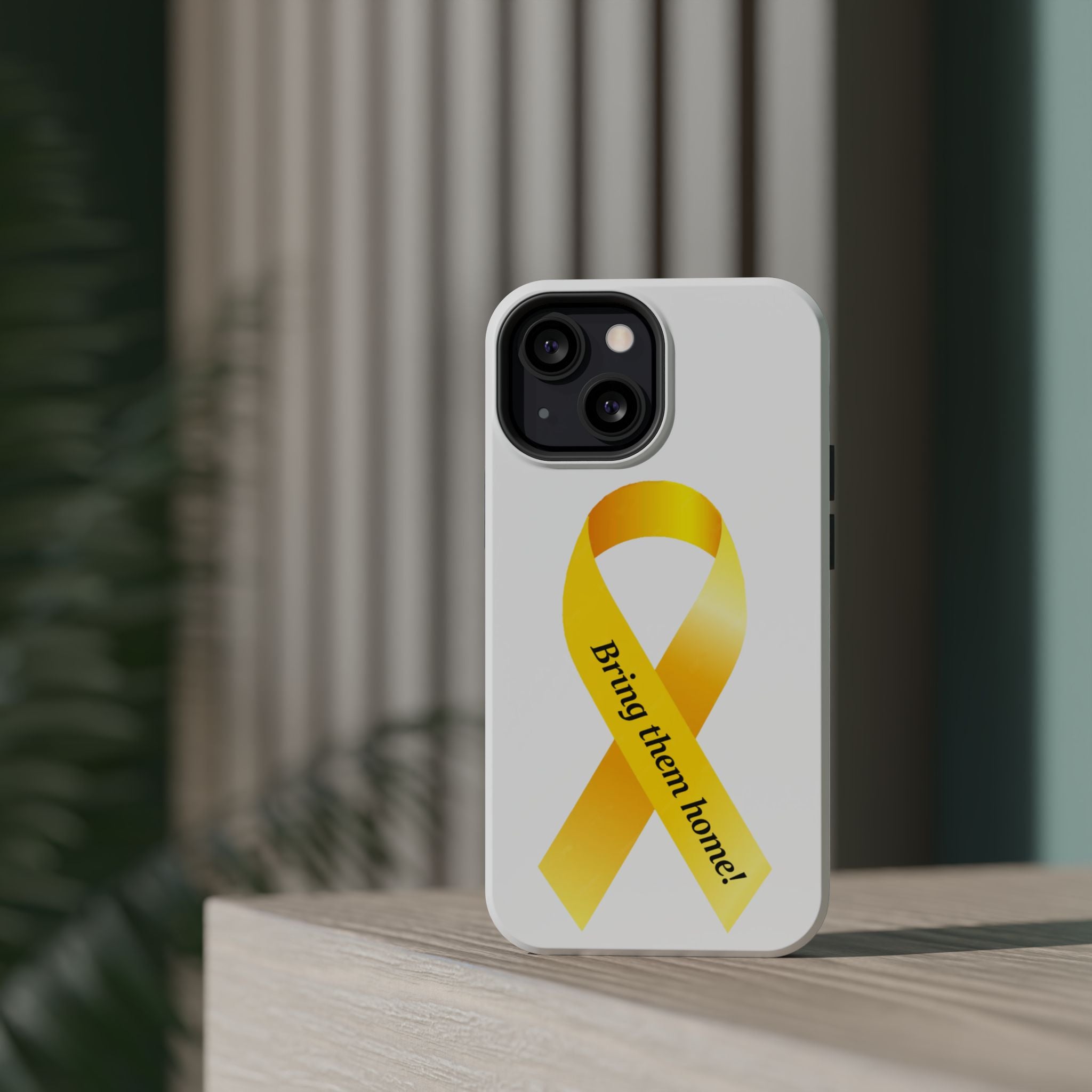 Yellow Ribbon bring them home Magnetic phone Cases