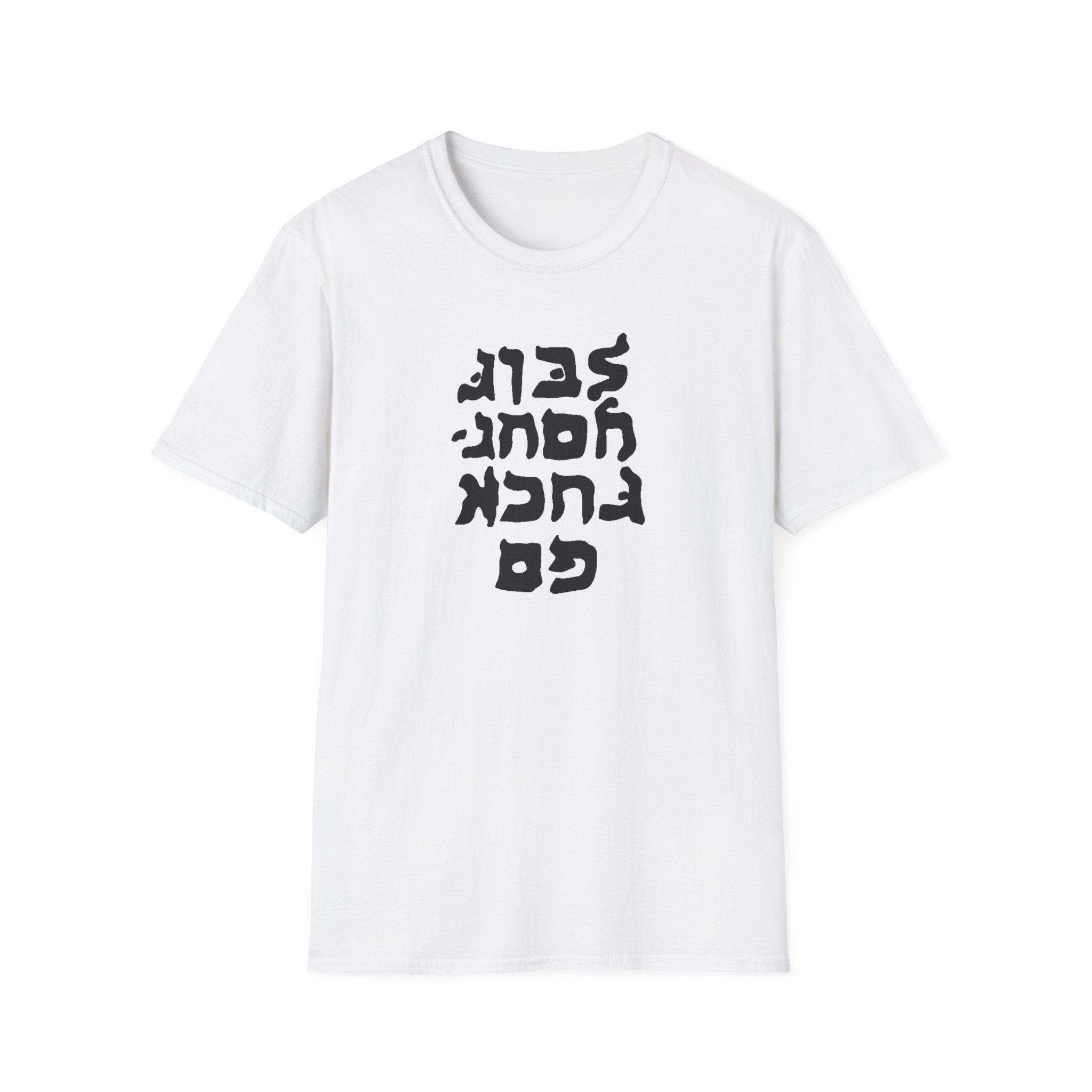 Go F.. yourself fake Hebrew Unisex Heavy Cotton Tee