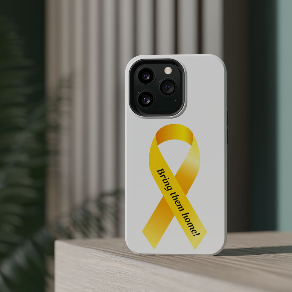 Yellow Ribbon bring them home Magnetic phone Cases