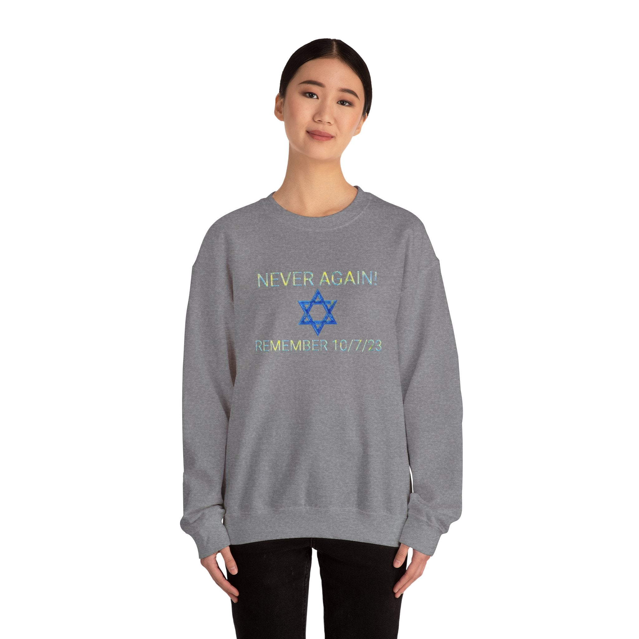 Never forget 10/7/23 Unisex Crewneck Sweatshirt