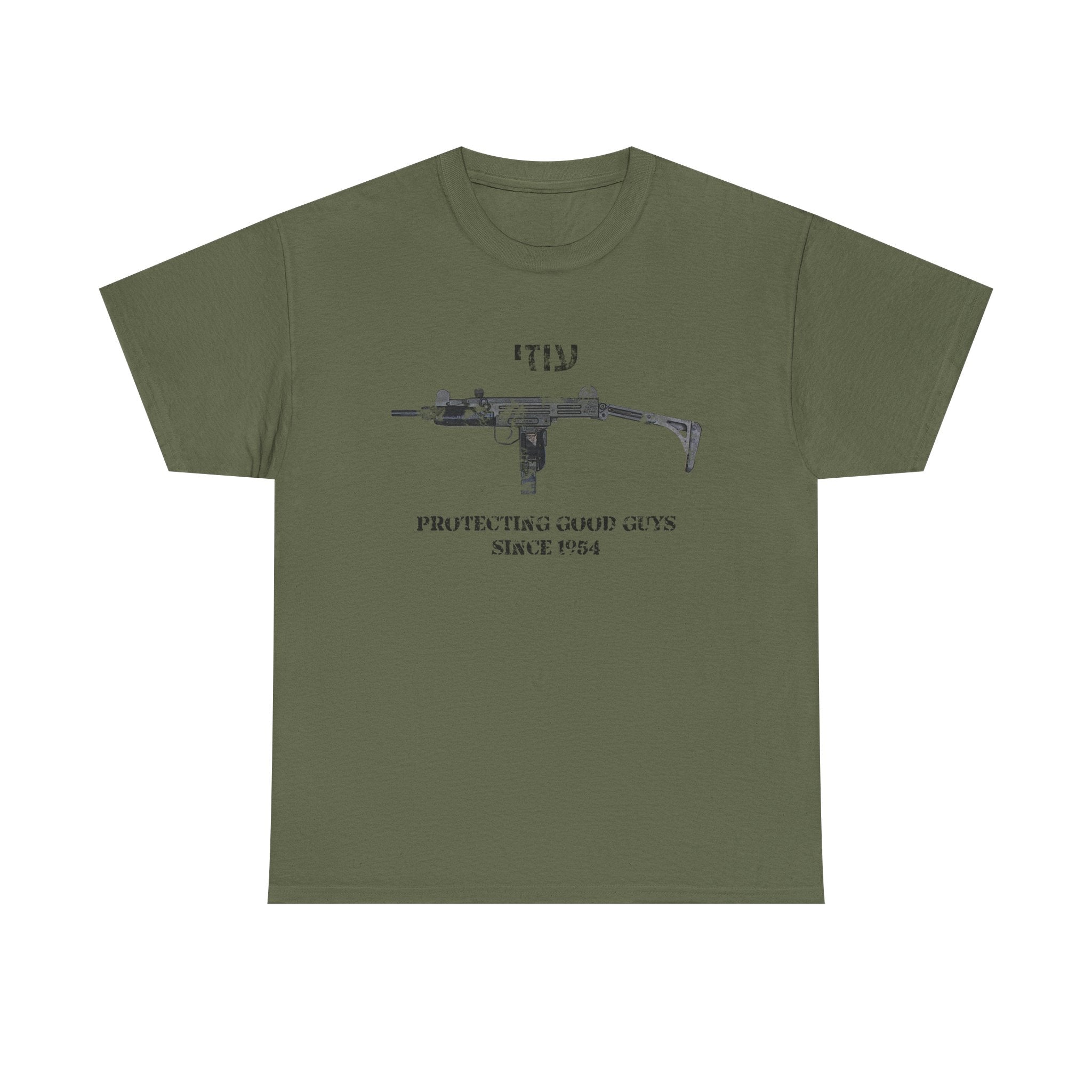 Uzi protecting good guys Unisex Cotton Tee