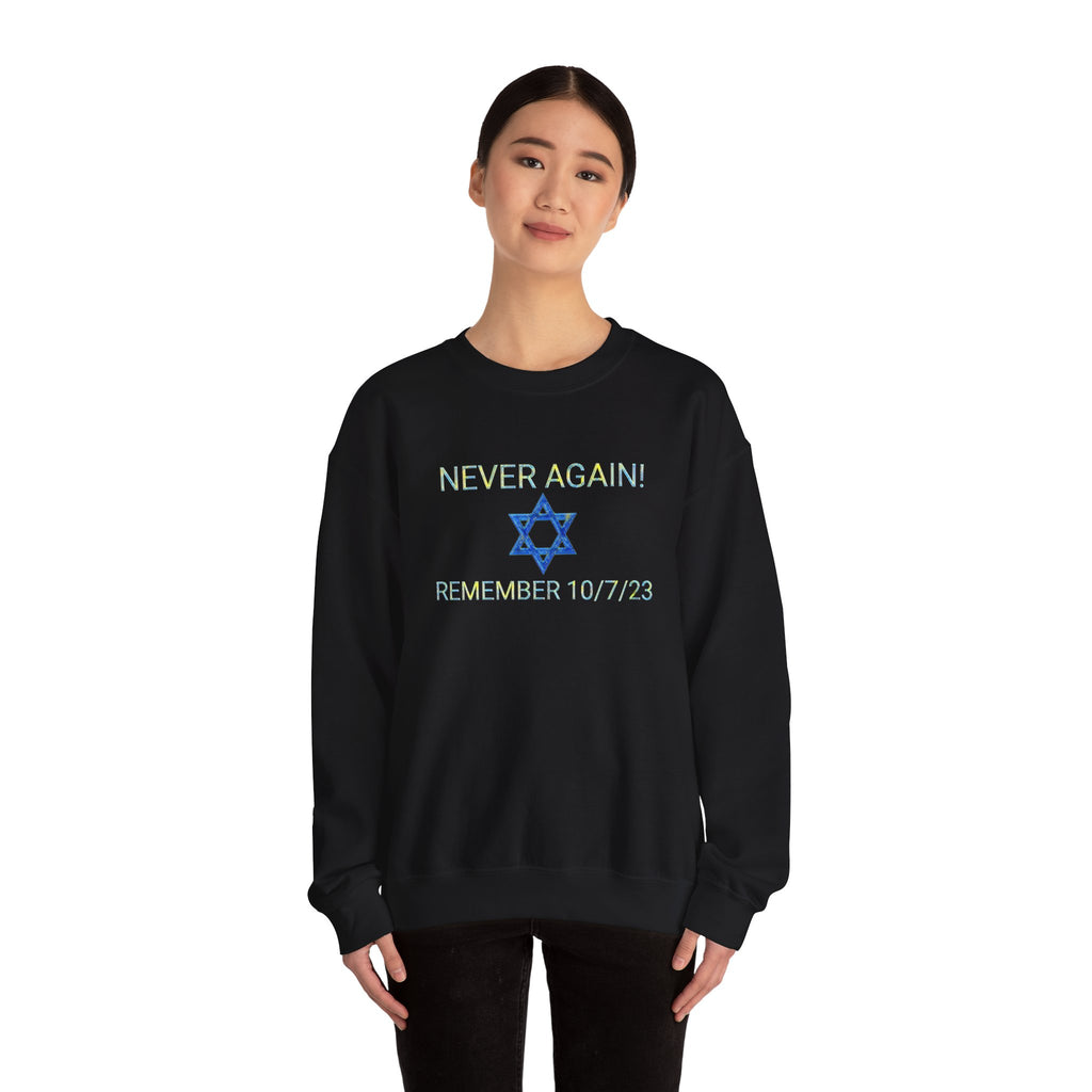 Never forget 10/7/23 Unisex Crewneck Sweatshirt