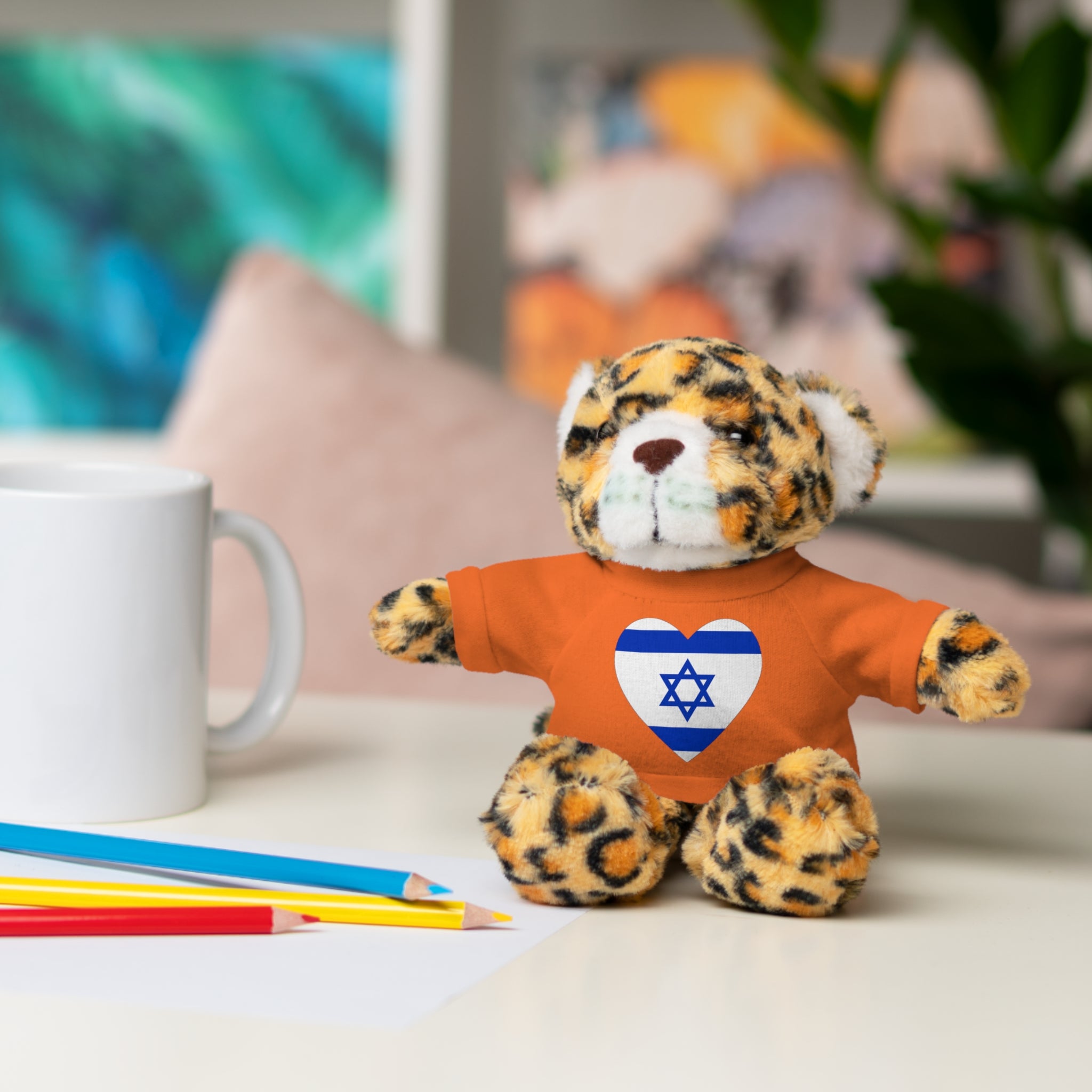 Israel flag Stuffed Animals with Tee
