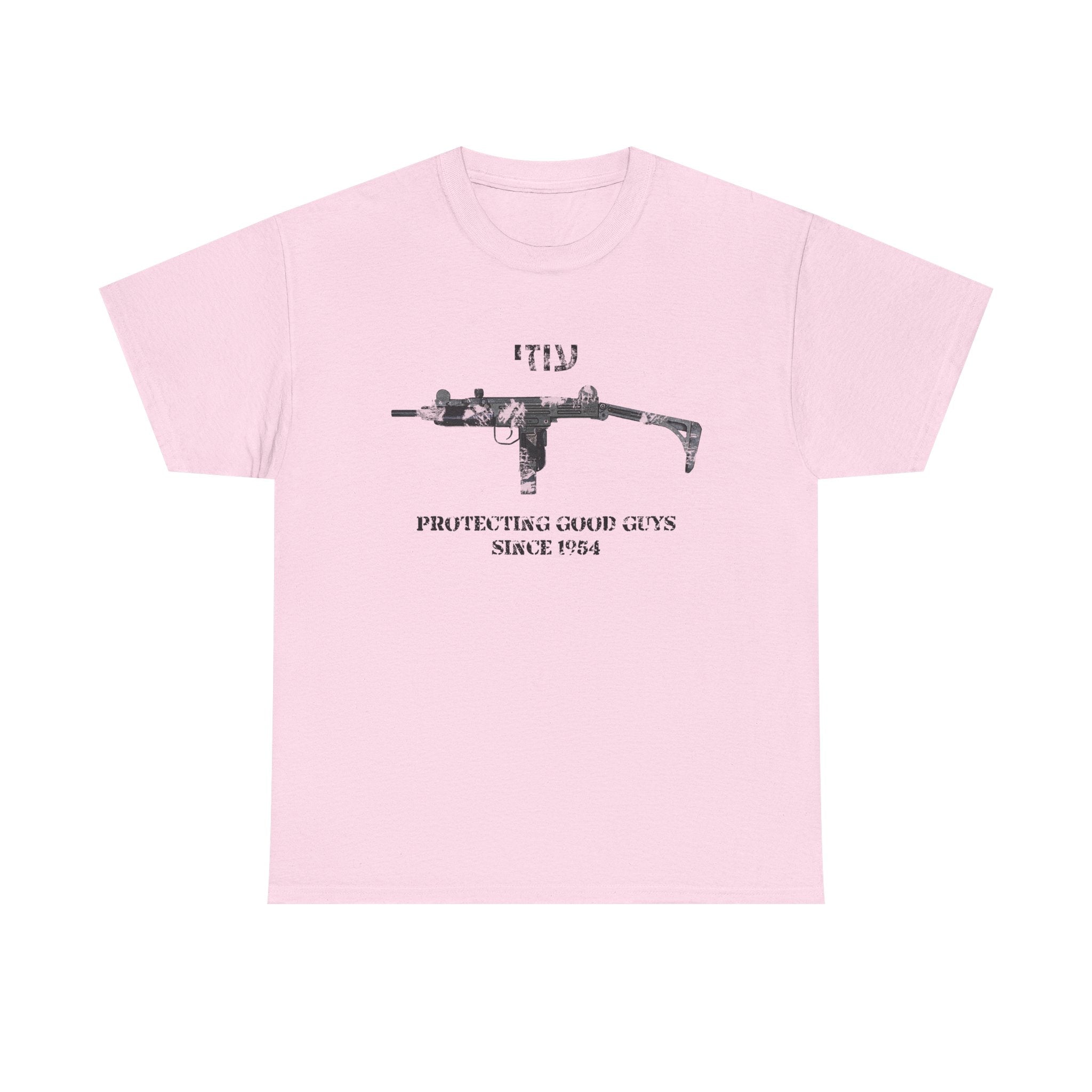 Uzi protecting good guys Unisex Cotton Tee