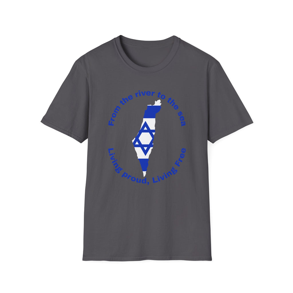 Living proud, living free - Israel unisex T-Shirt