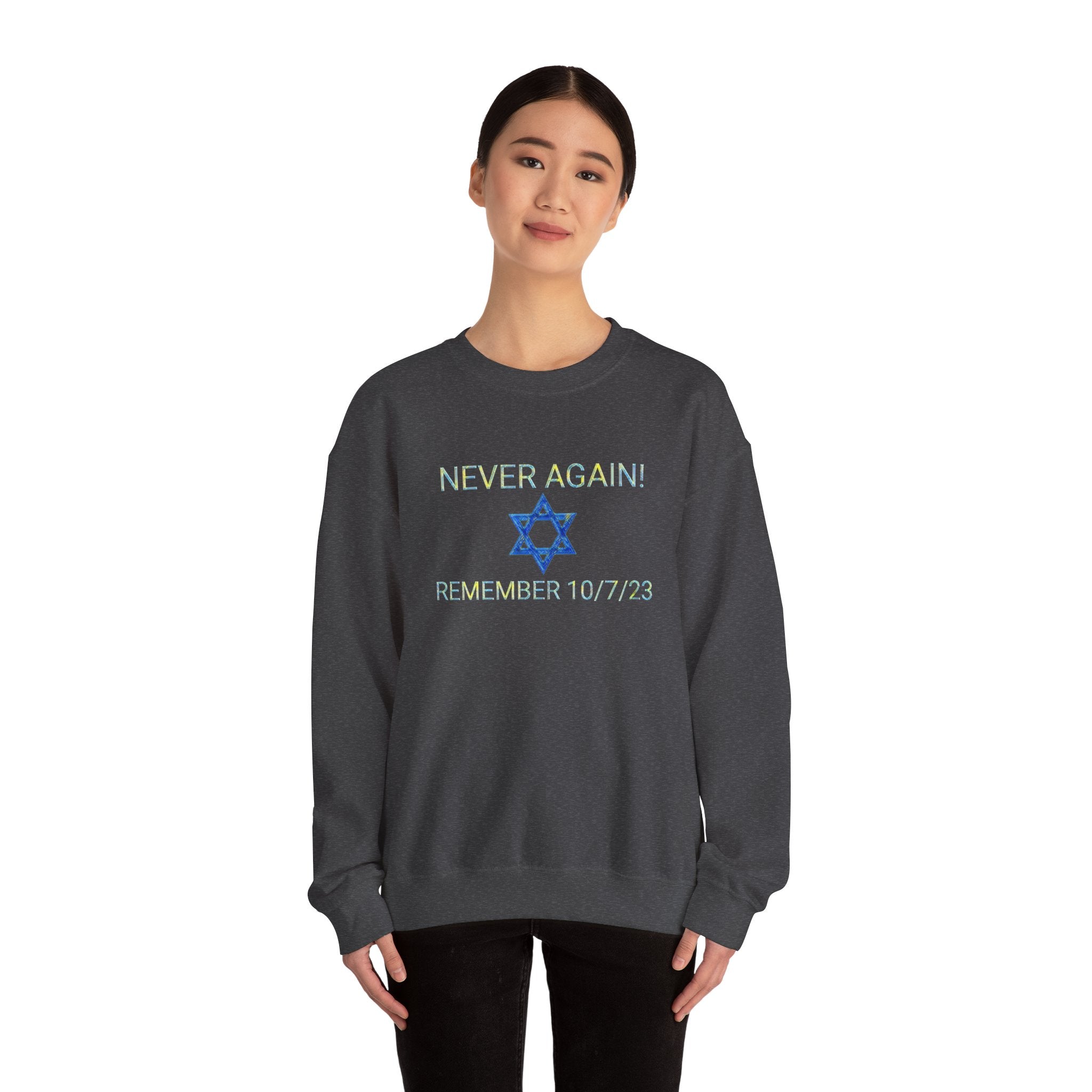 Never forget 10/7/23 Unisex Crewneck Sweatshirt