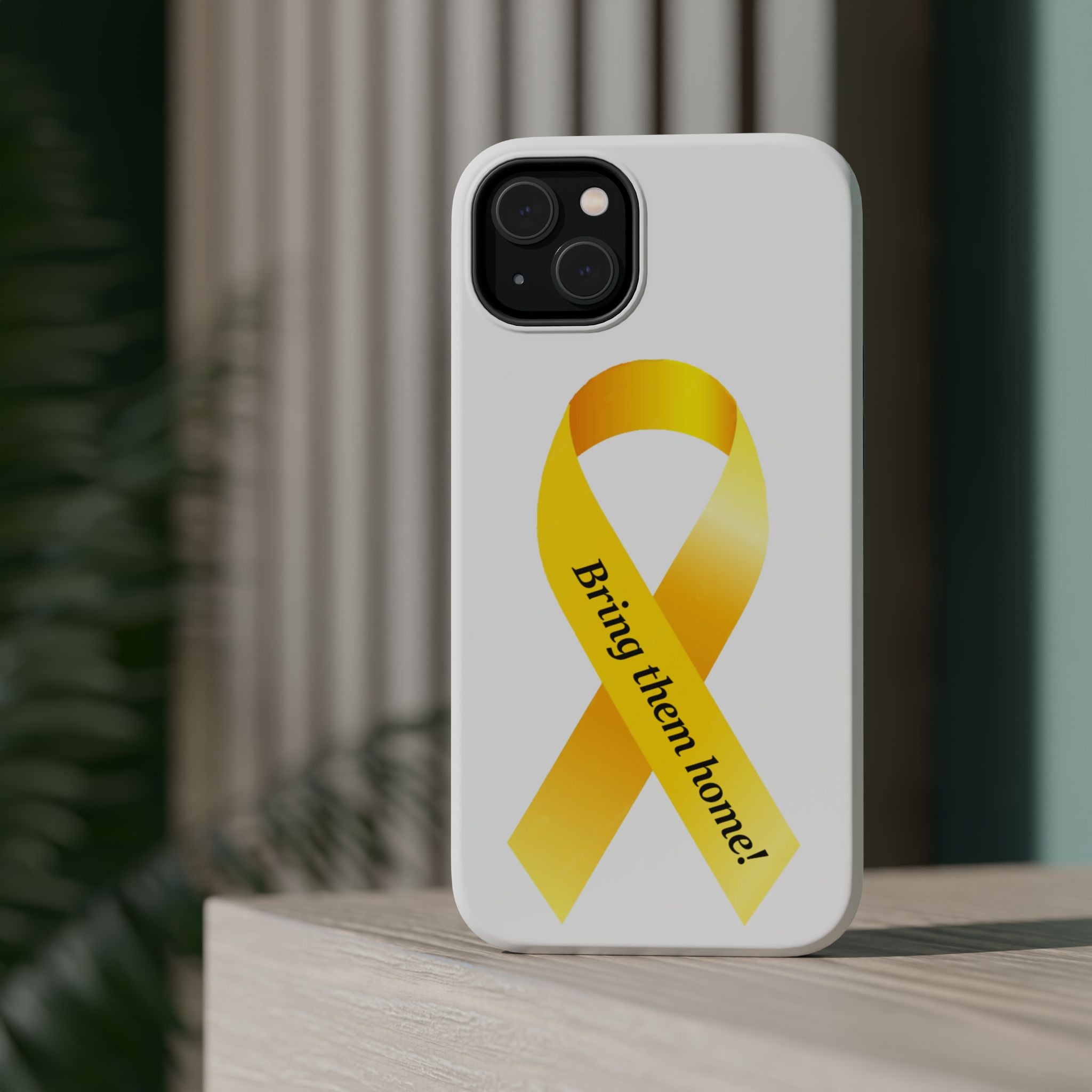 Yellow Ribbon bring them home Magnetic phone Cases