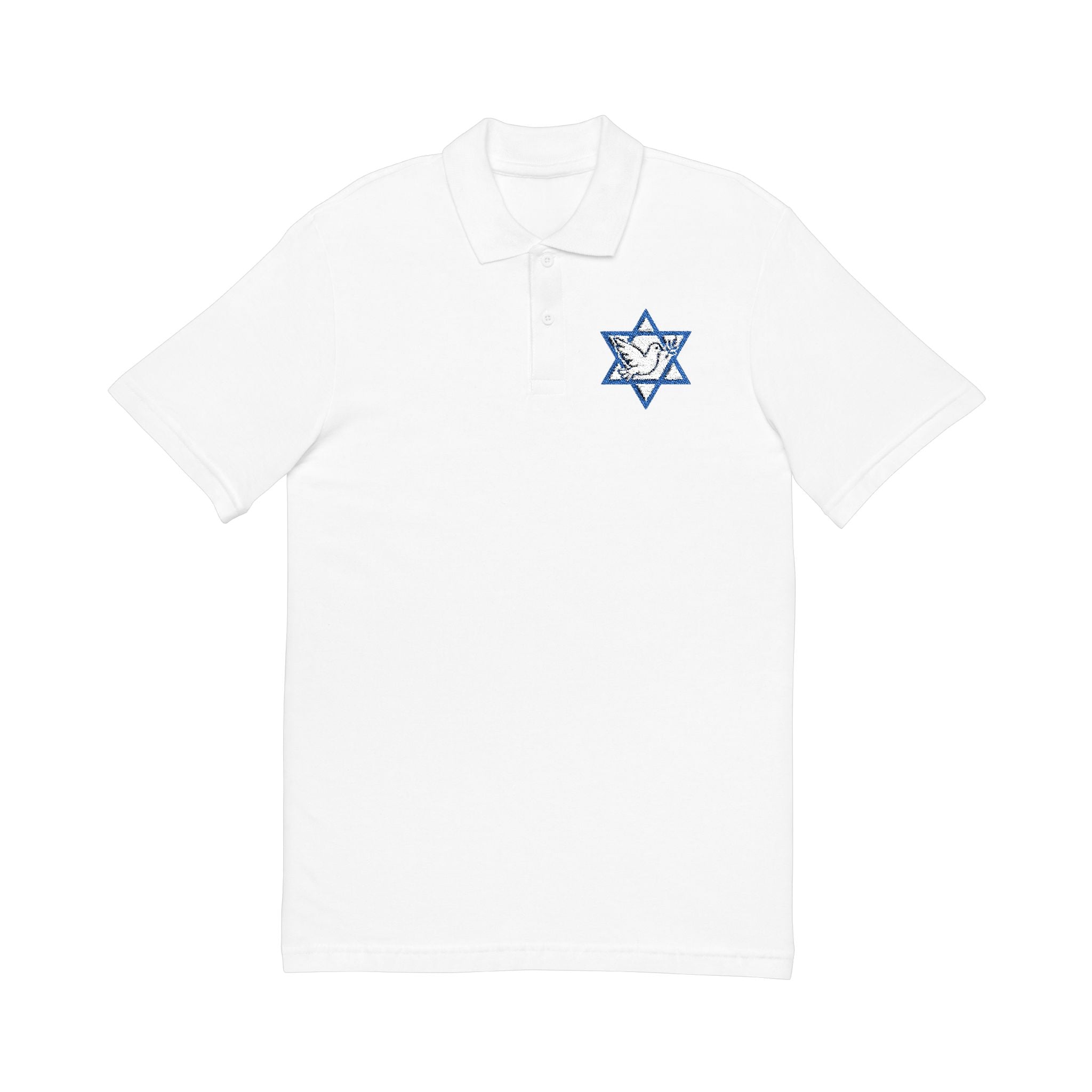 Israel Peace Embroided Unisex Polo Shirt