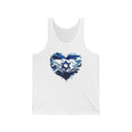 Dance On, Live On Israeli Flag Heart Tank Top unisex