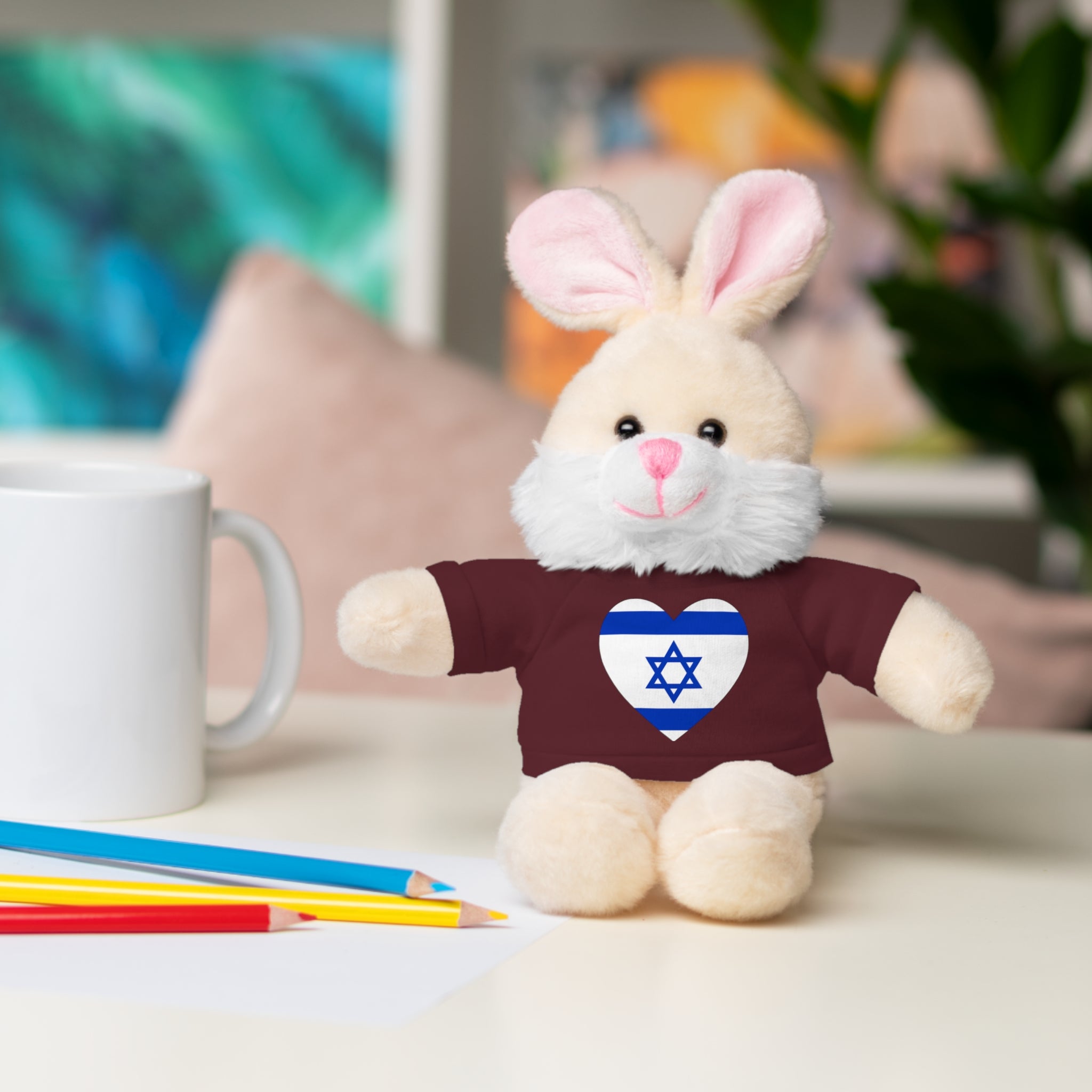 Israel flag Stuffed Animals with Tee
