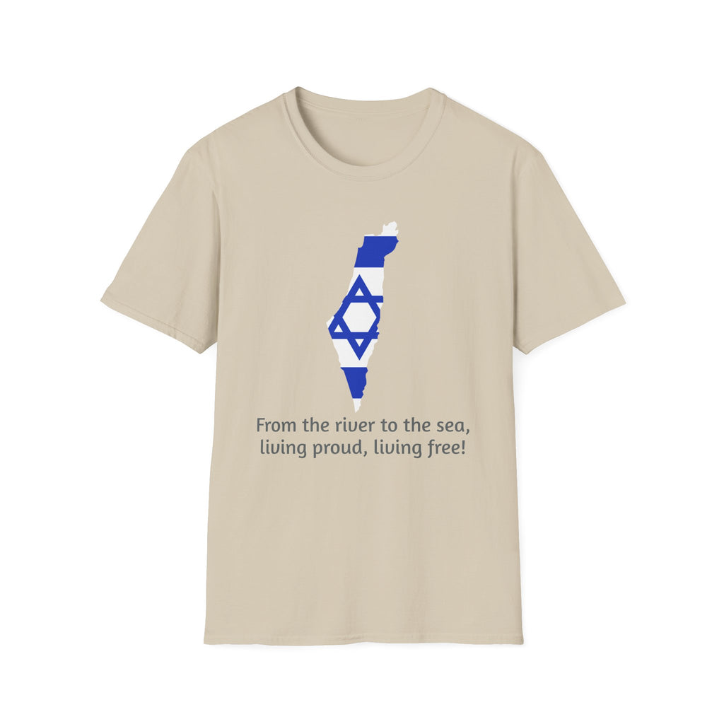 Living proud, living free - Israel unisex T-Shirt