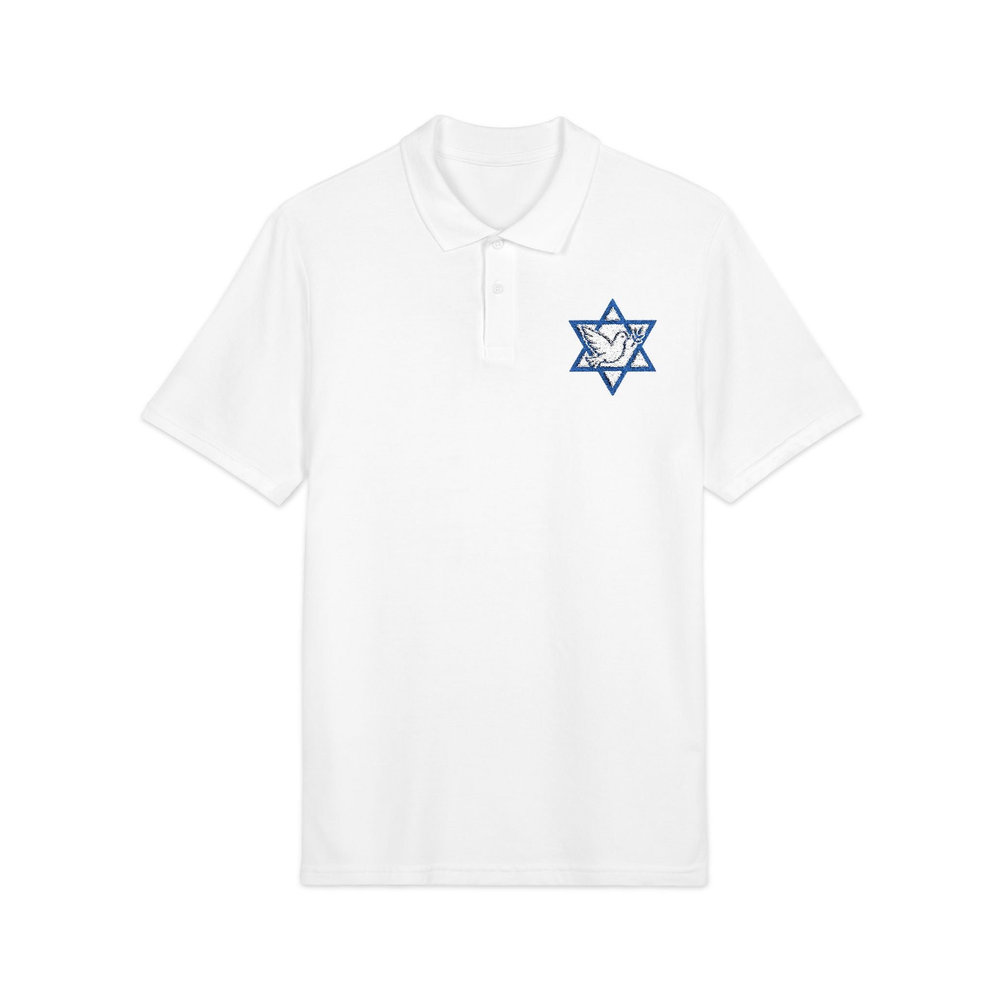Israel Peace Embroided Unisex Polo Shirt