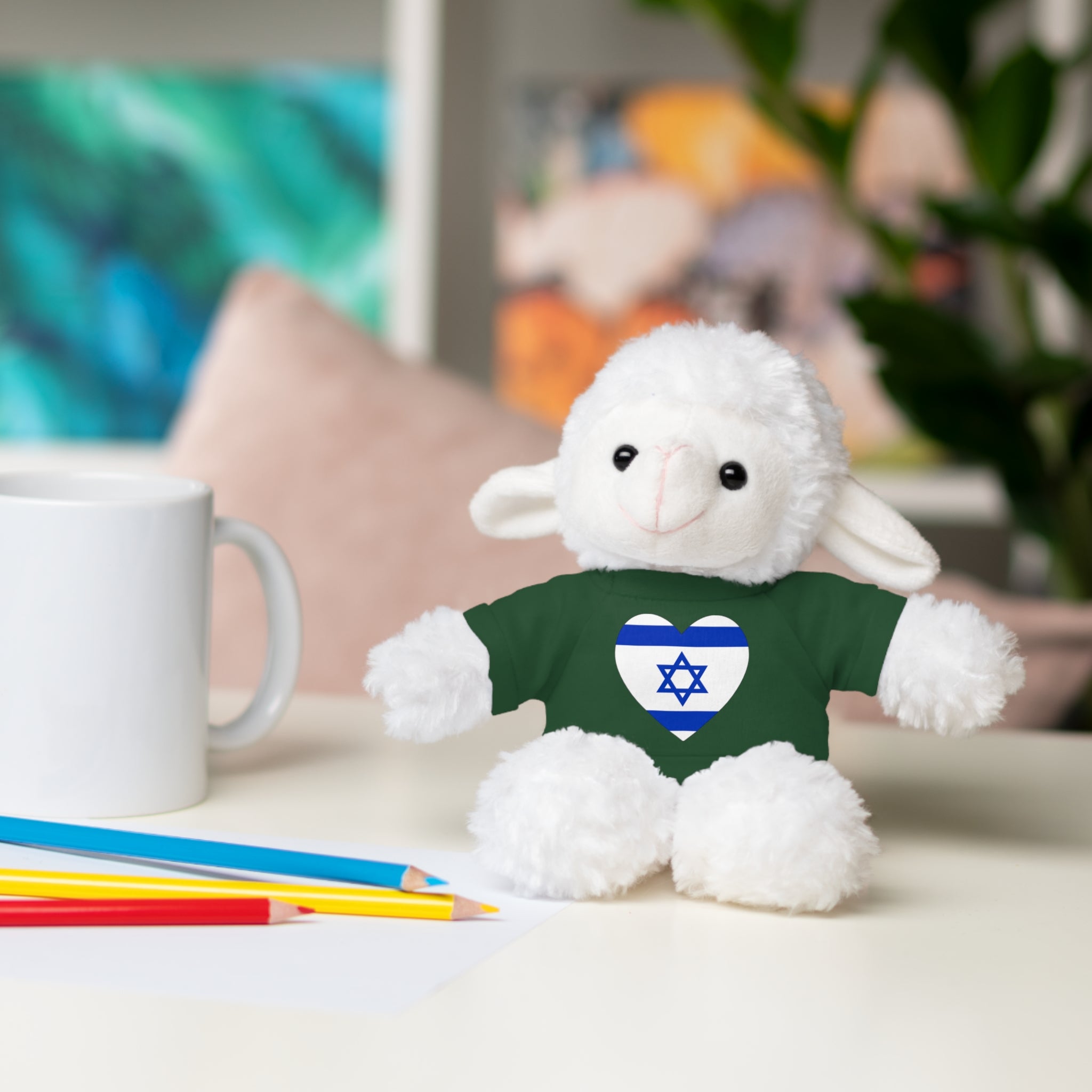 Israel flag Stuffed Animals with Tee