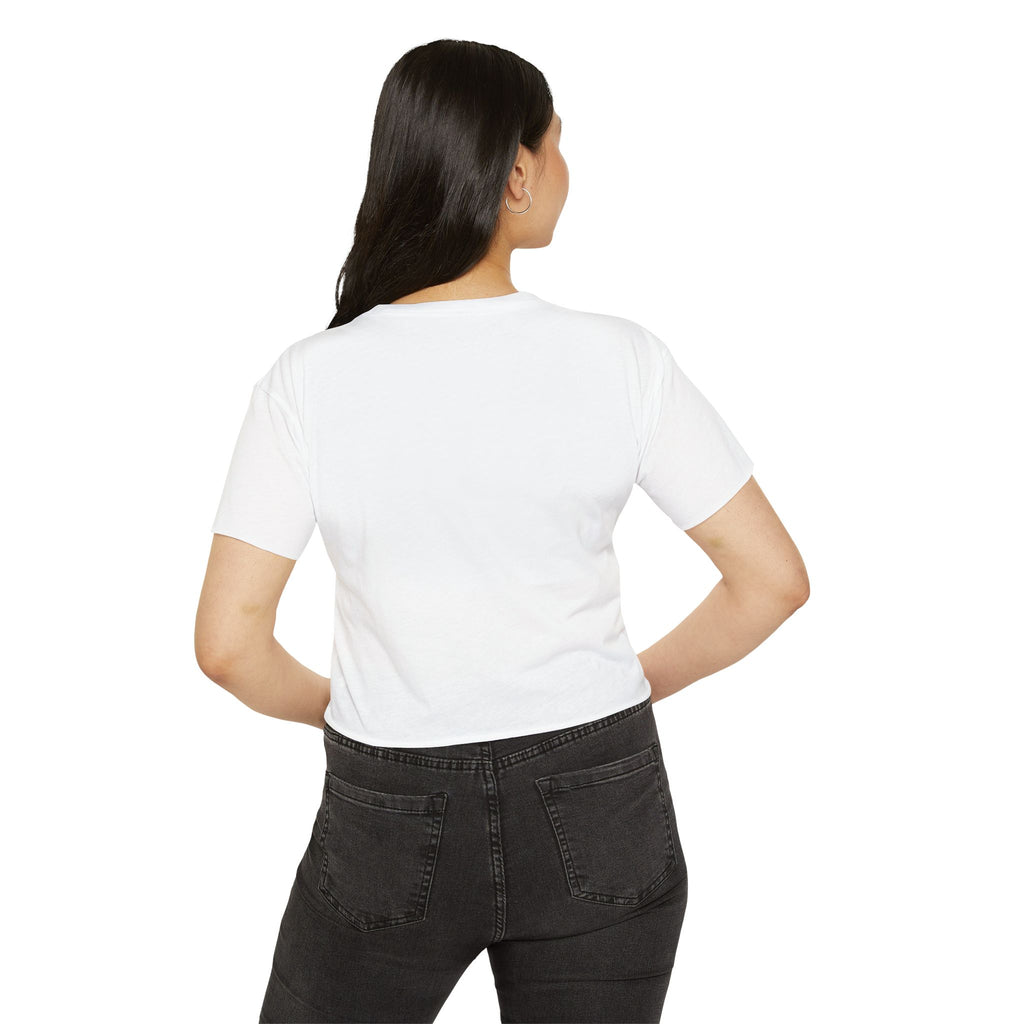 Dance On, Live On, Israeli Flag Heart Womans Crop Top