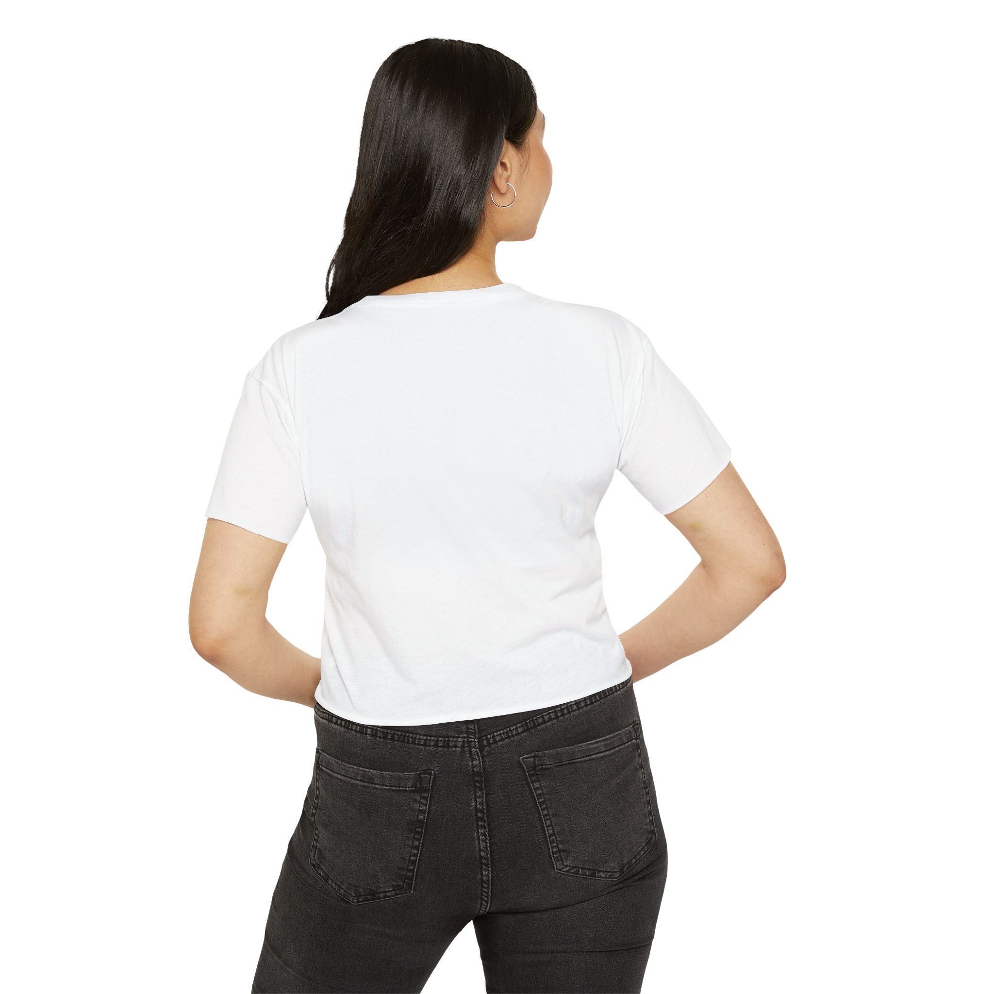 Dance On, Live On, Israeli Flag Heart Womans Crop Top