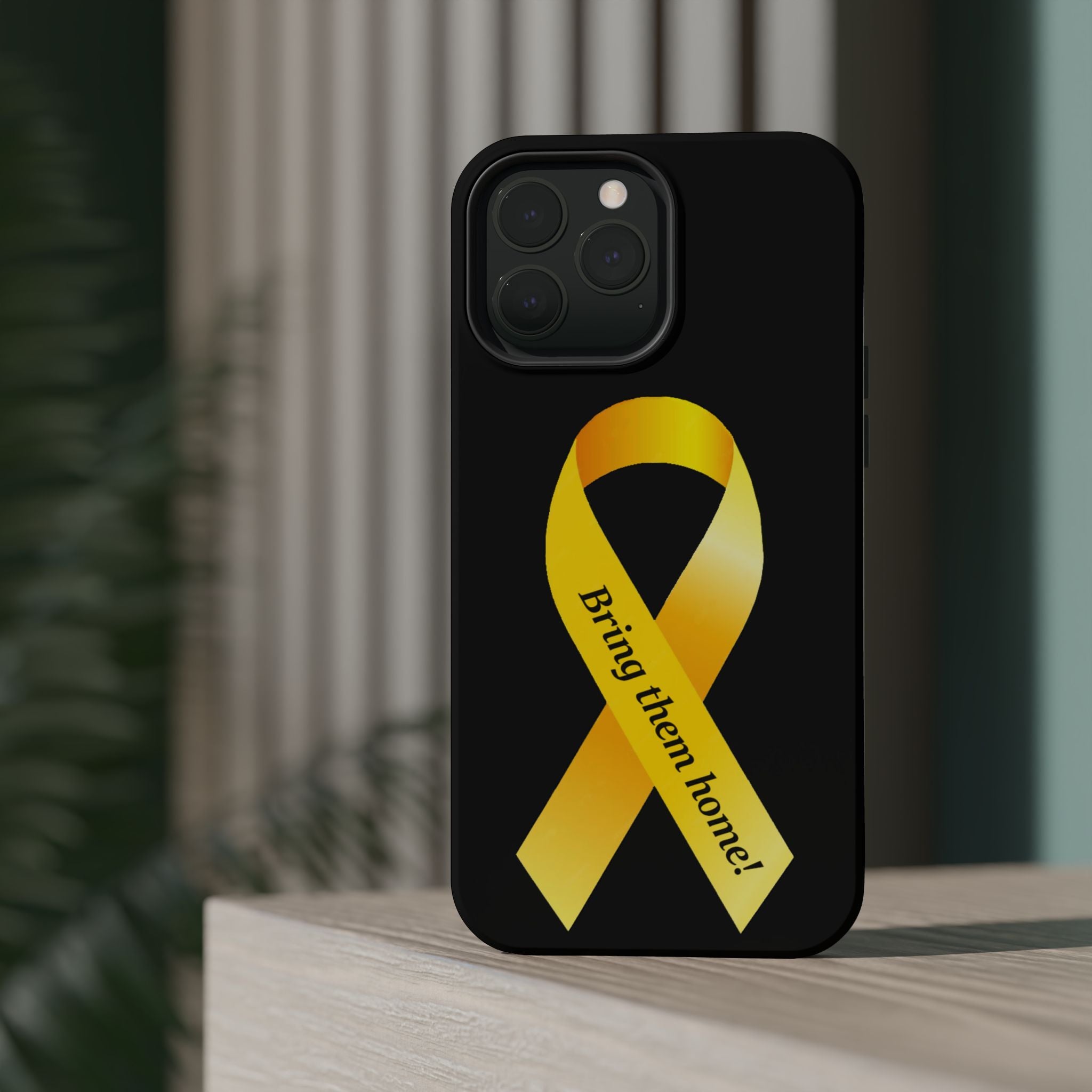 Yellow Ribbon bring them home Magnetic phone Cases