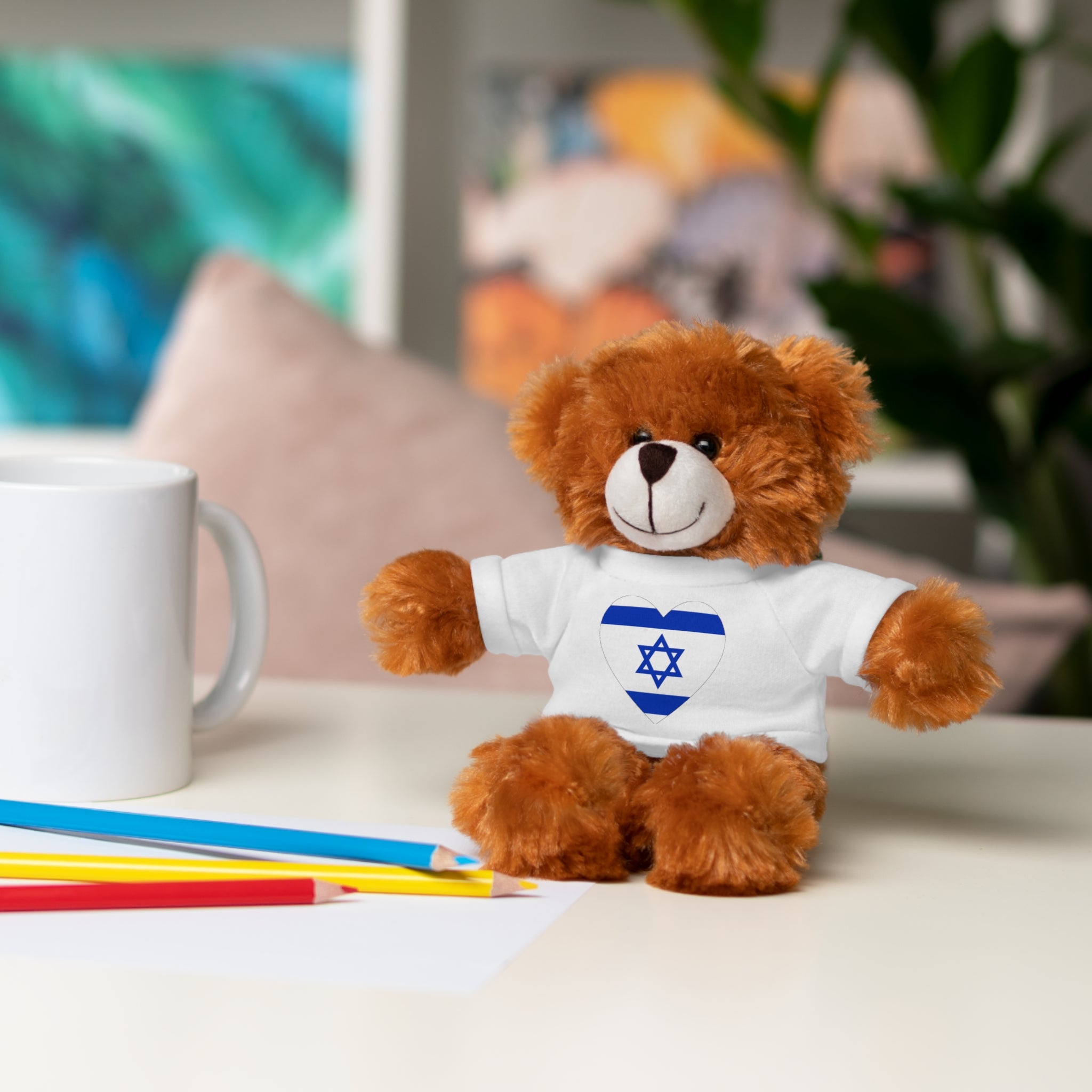Israel flag Stuffed Animals with Tee