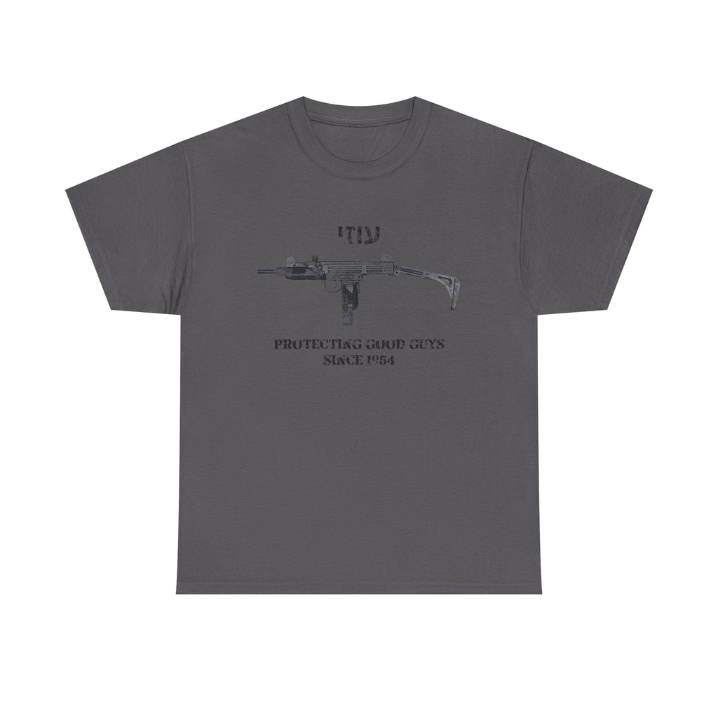 Uzi protecting good guys Unisex Cotton Tee