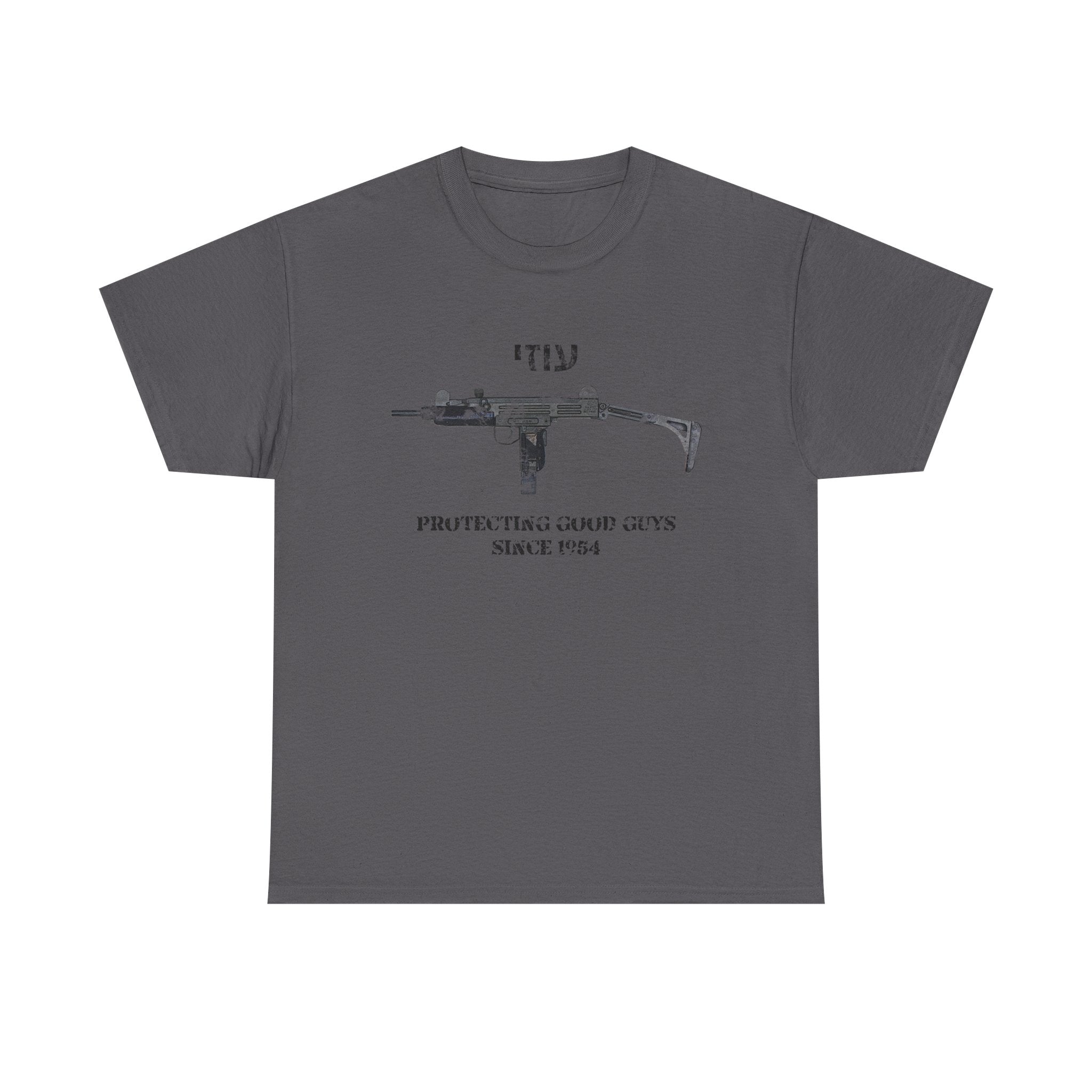 Uzi protecting good guys Unisex Cotton Tee
