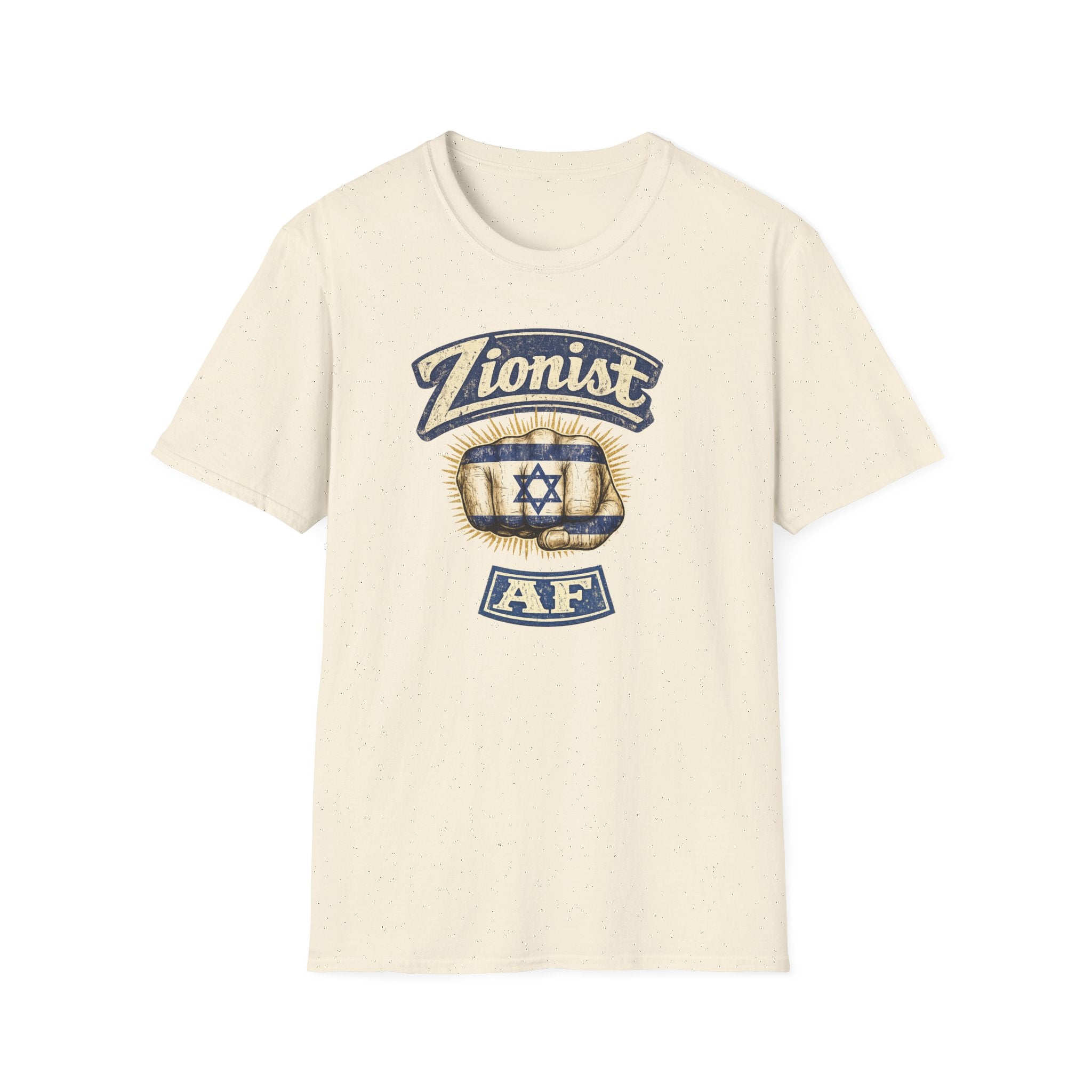 Zionist AF T-Shirt | Israeli Flag Ring Graphic Tee