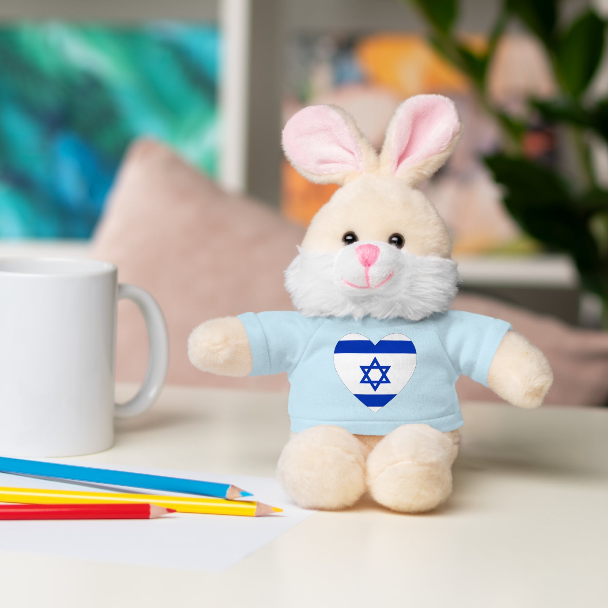 Israel flag Stuffed Animals with Tee
