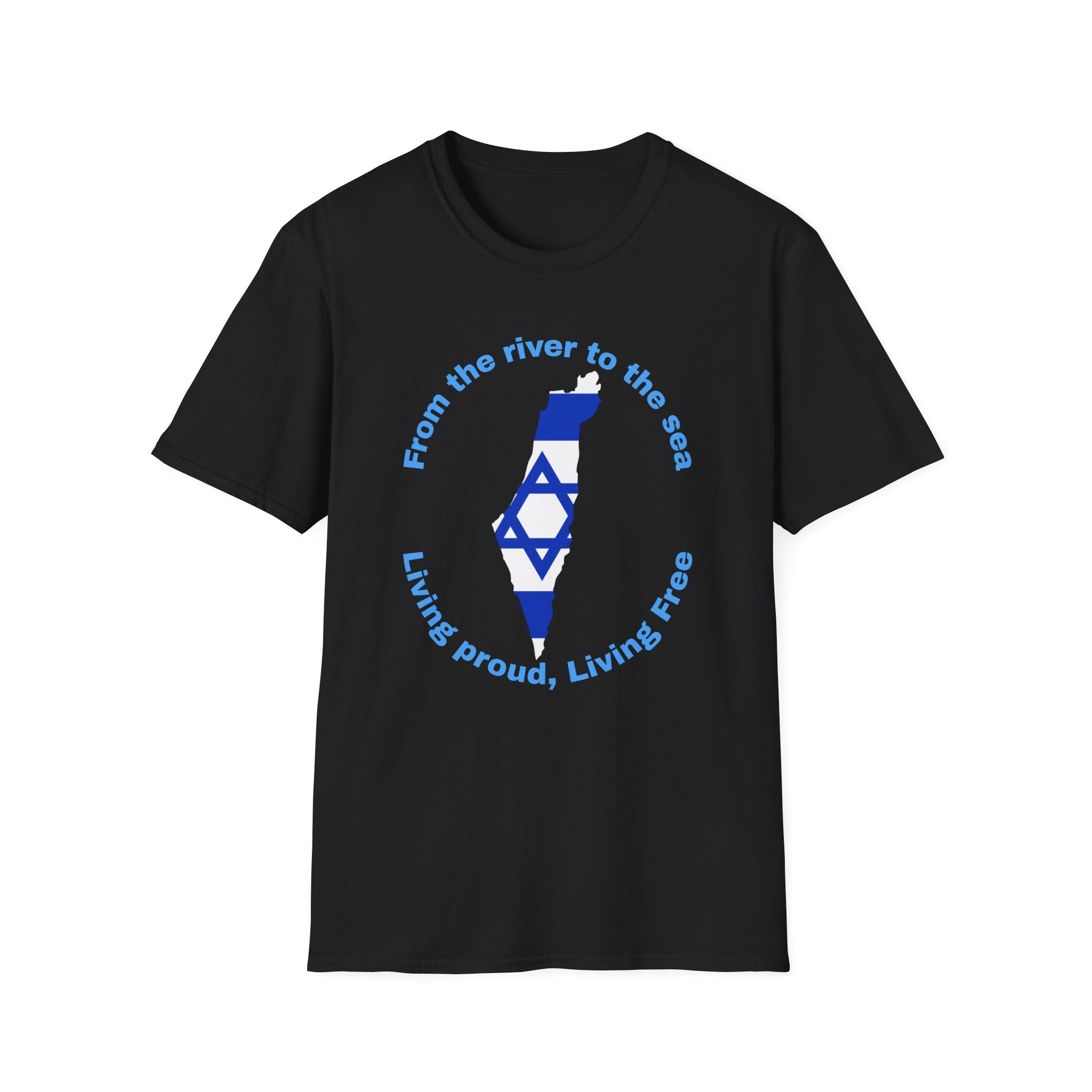 Living proud, living free - Israel unisex T-Shirt