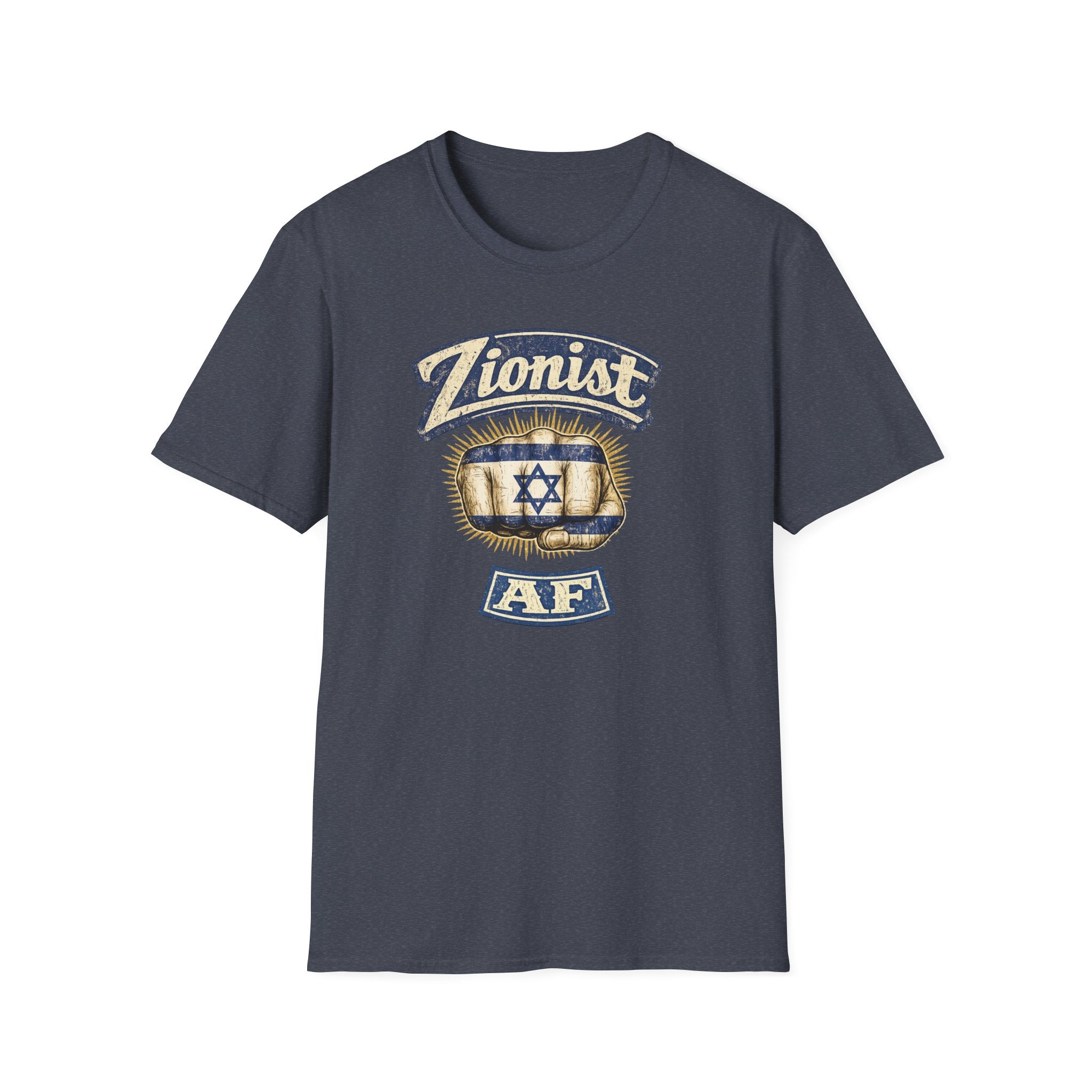 Zionist AF T-Shirt | Israeli Flag Ring Graphic Tee