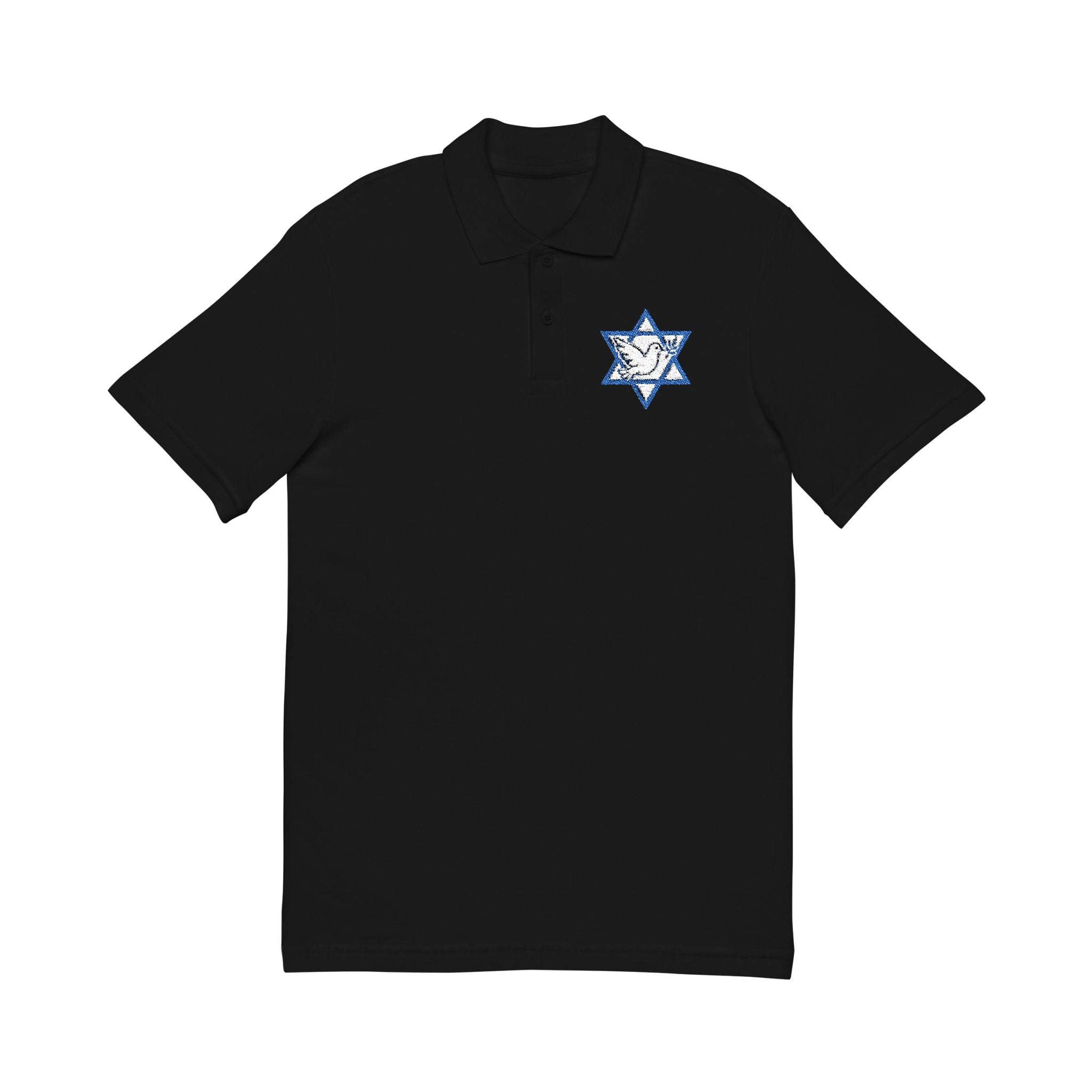 Israel Peace Embroided Unisex Polo Shirt