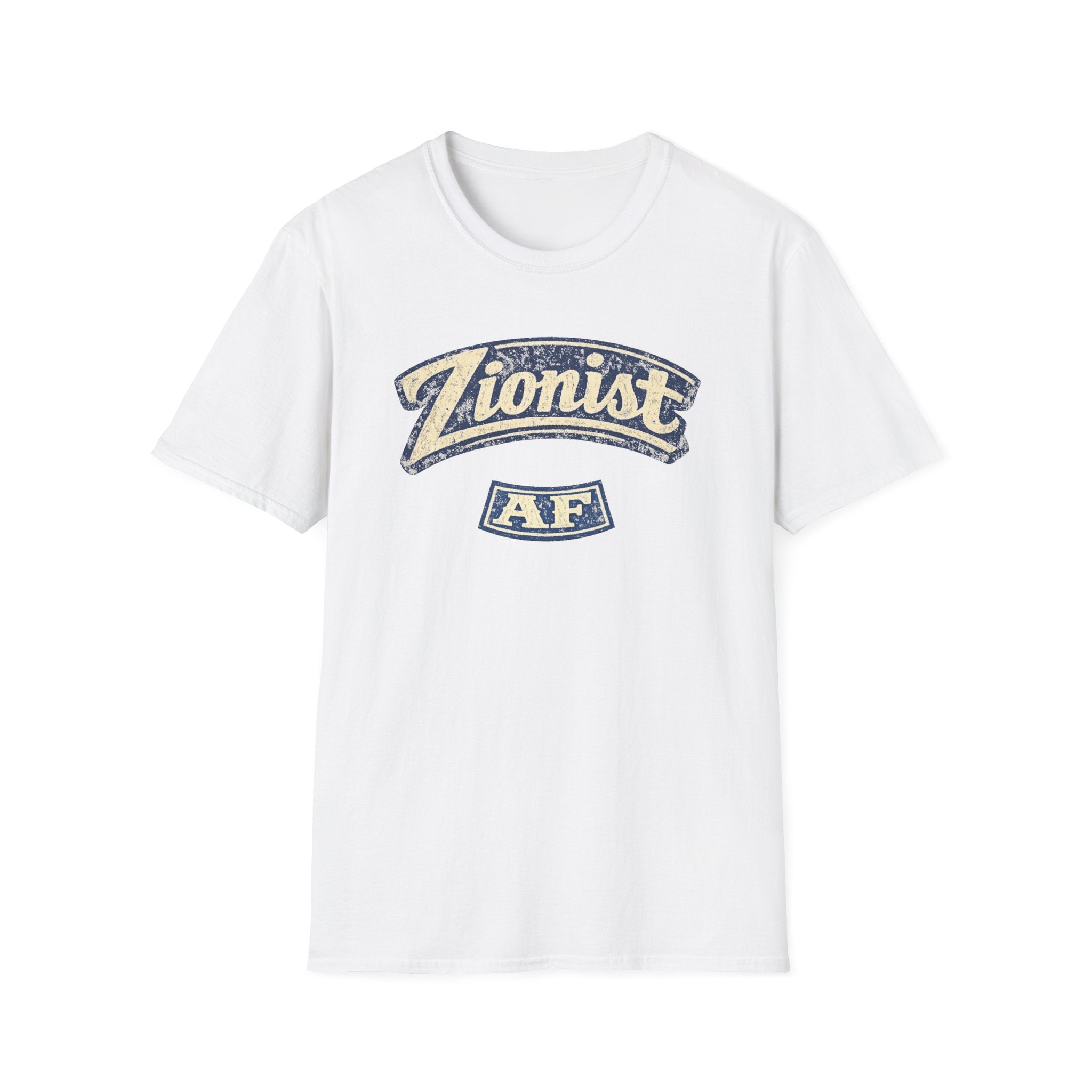 Zionist AF T-Shirt | Retro Script Zionism Tee