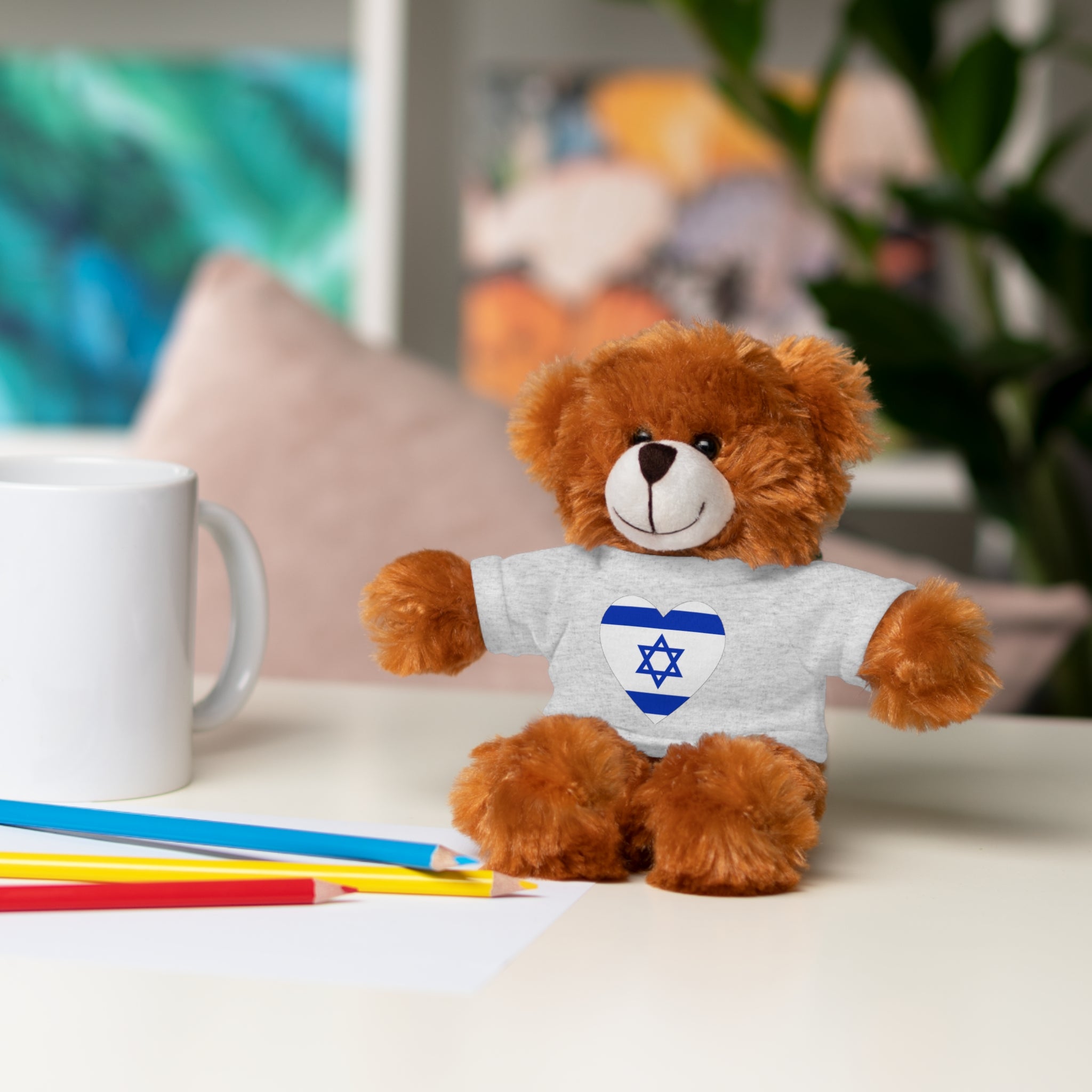 Israel flag Stuffed Animals with Tee