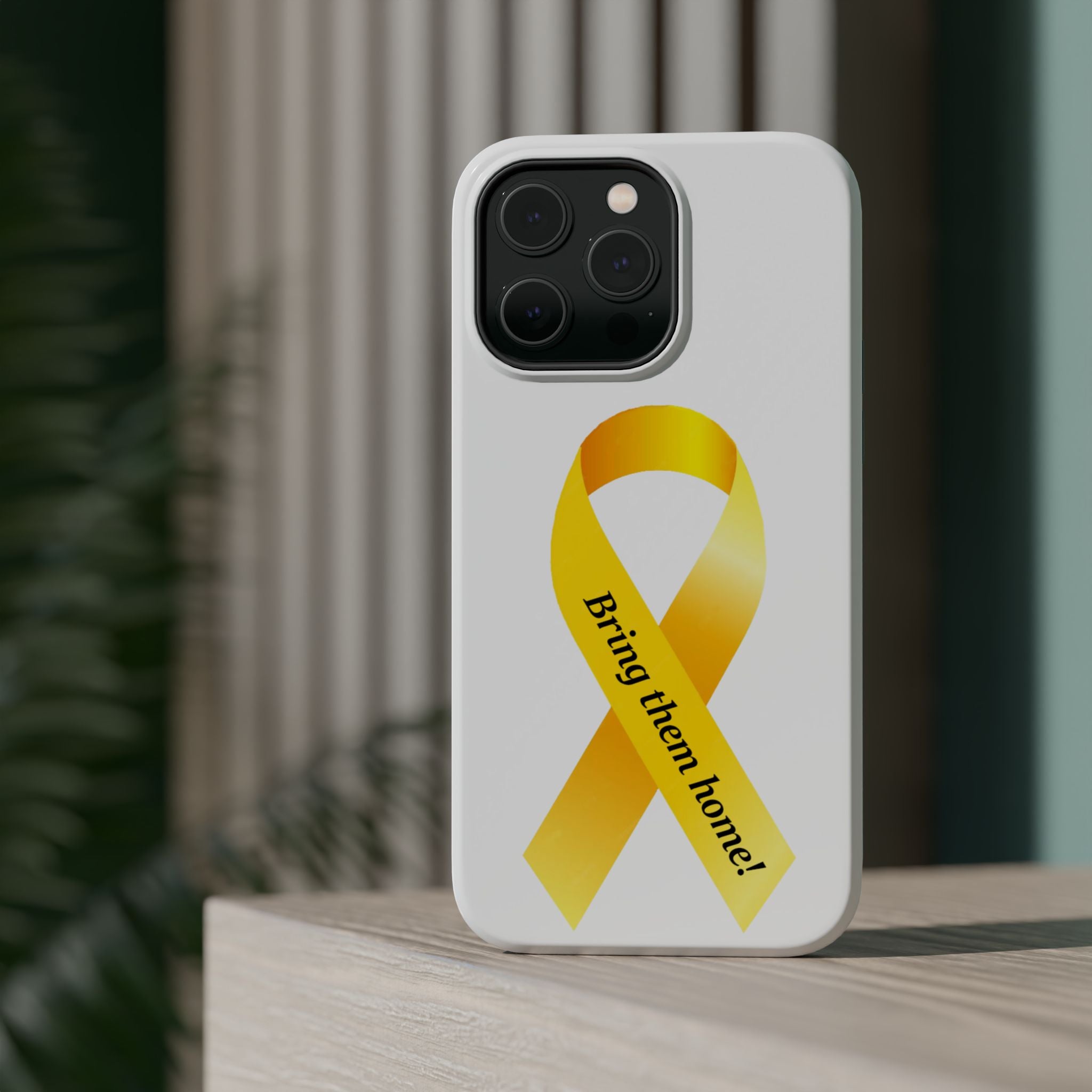 Yellow Ribbon bring them home Magnetic phone Cases