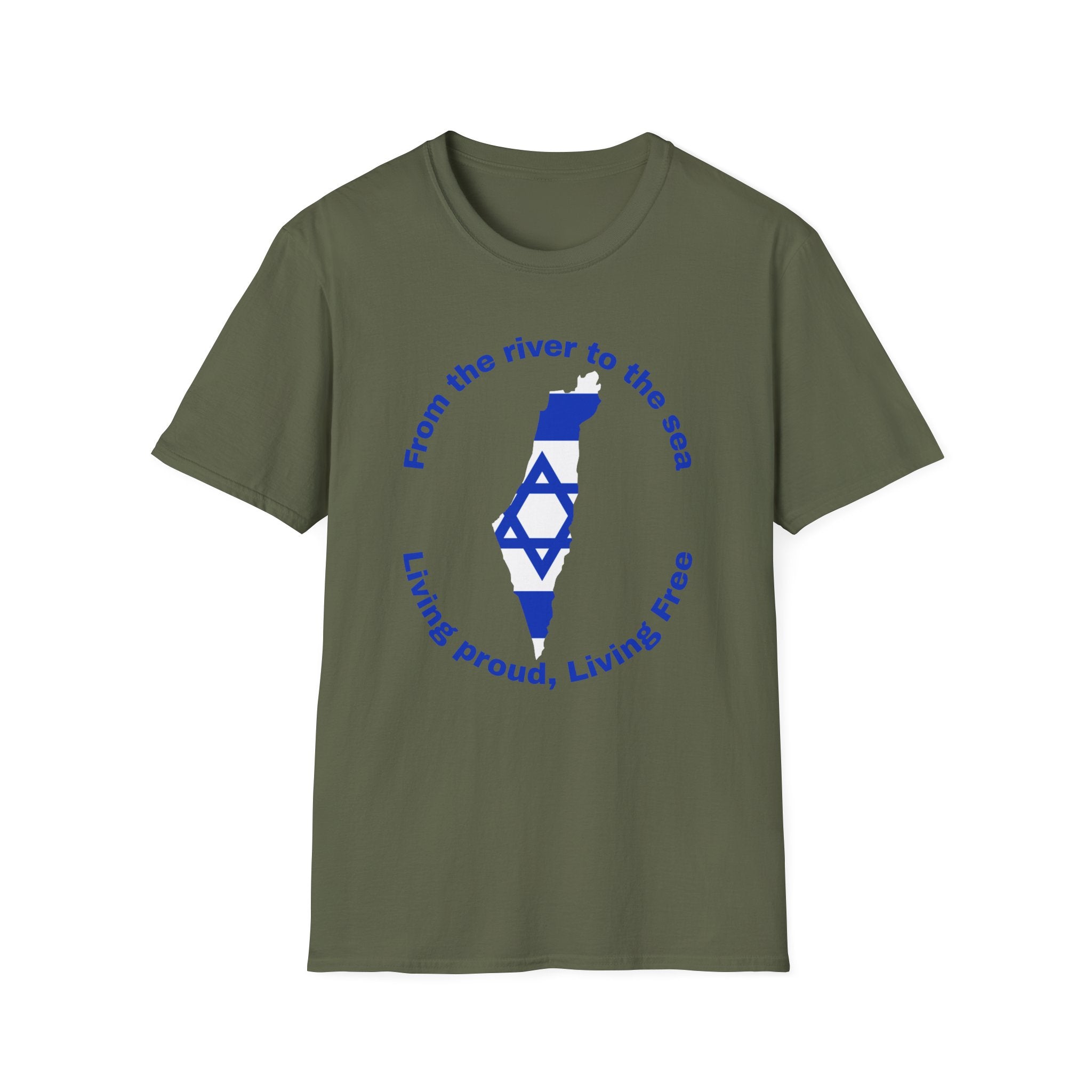 Living proud, living free - Israel unisex T-Shirt