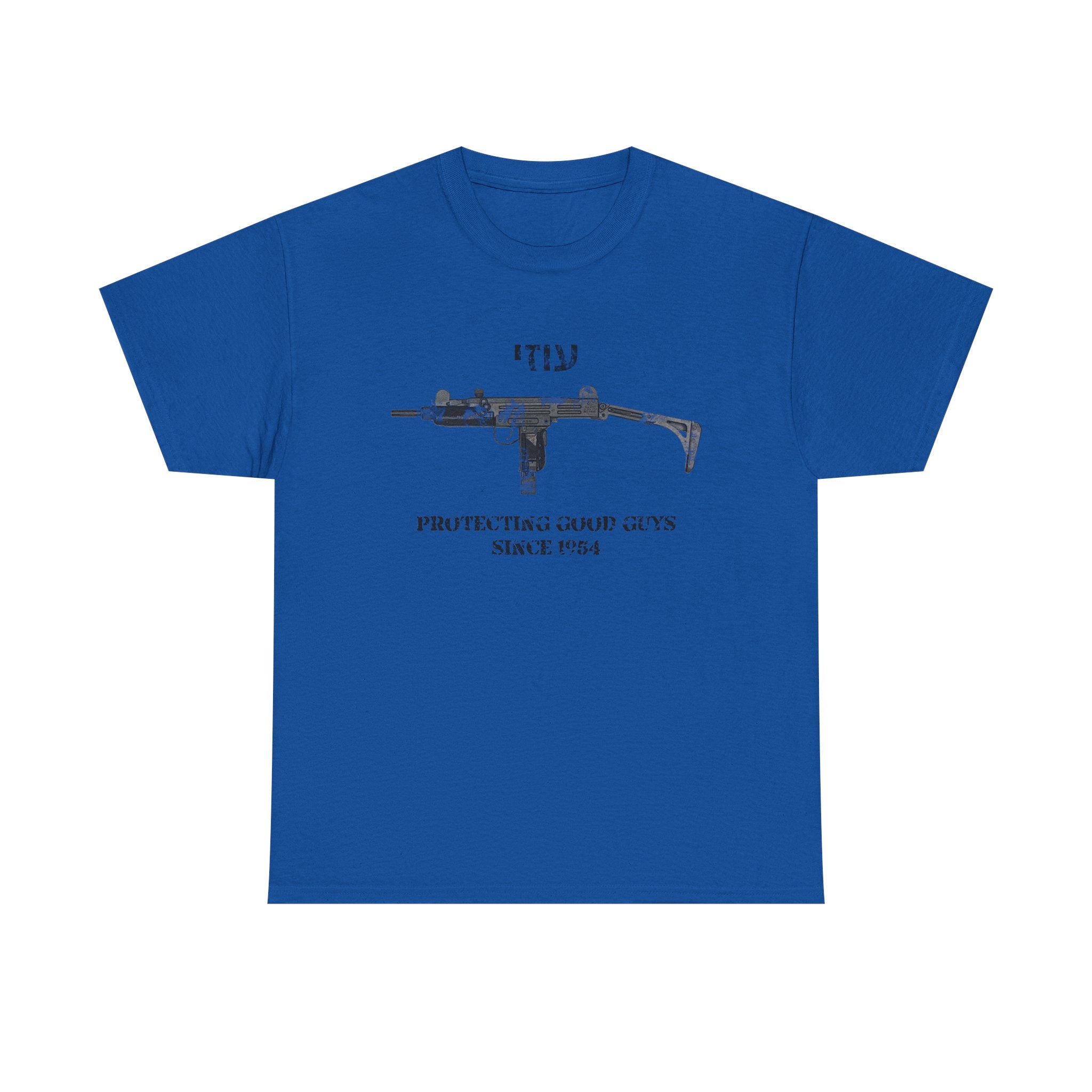 Uzi protecting good guys Unisex Cotton Tee