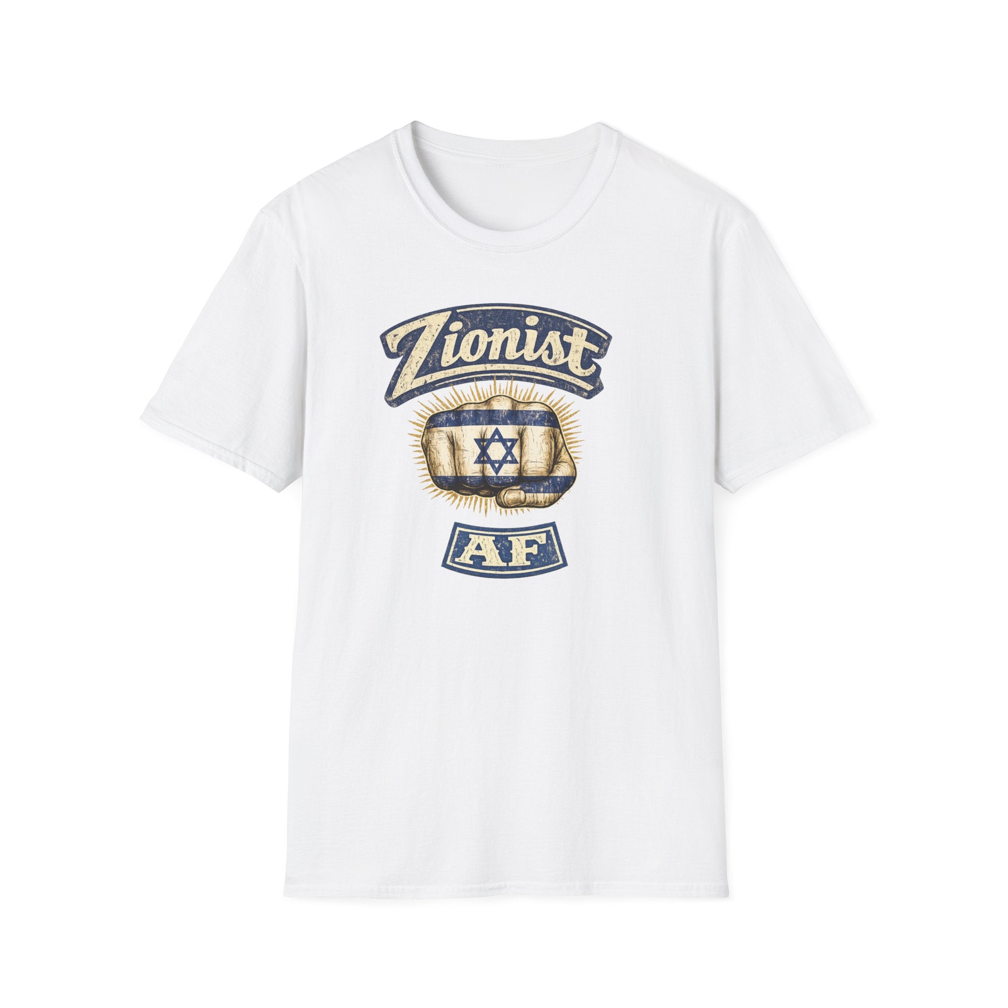 Zionist AF T-Shirt | Israeli Flag Ring Graphic Tee