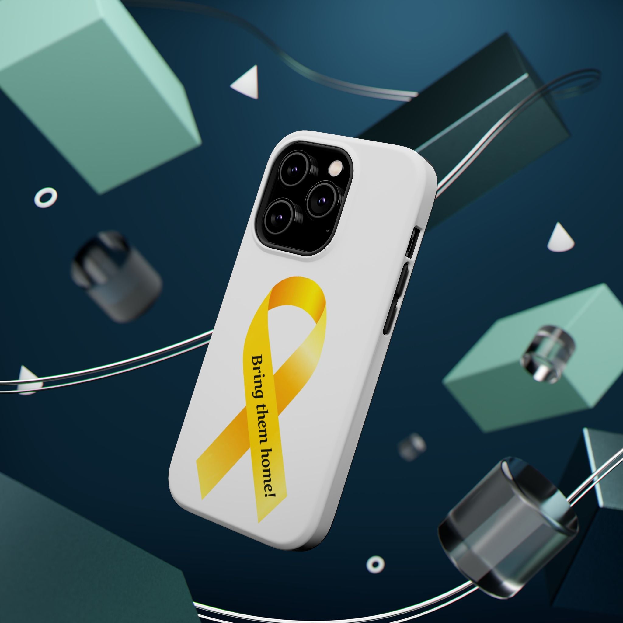 Yellow Ribbon bring them home Magnetic phone Cases
