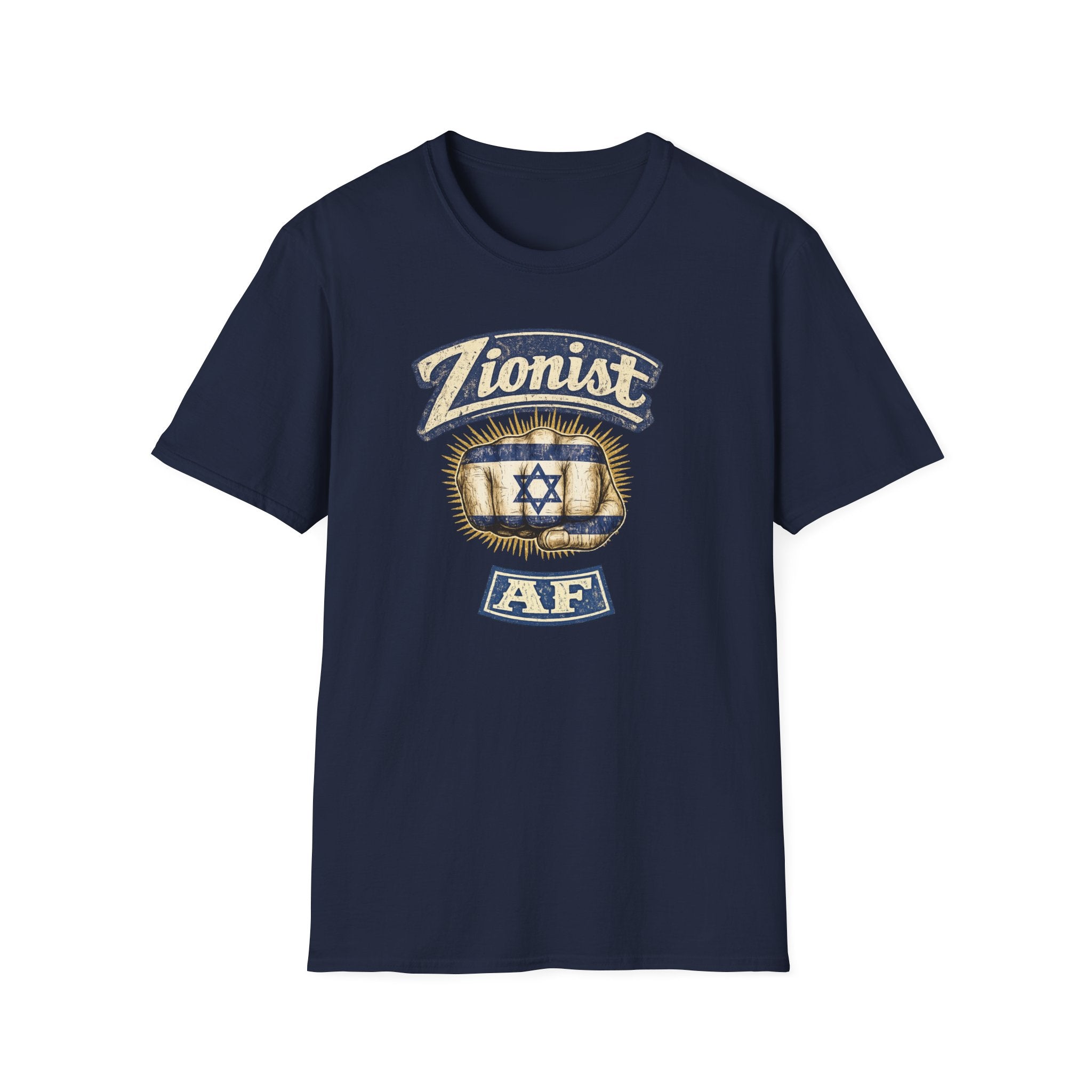 Zionist AF T-Shirt | Israeli Flag Ring Graphic Tee
