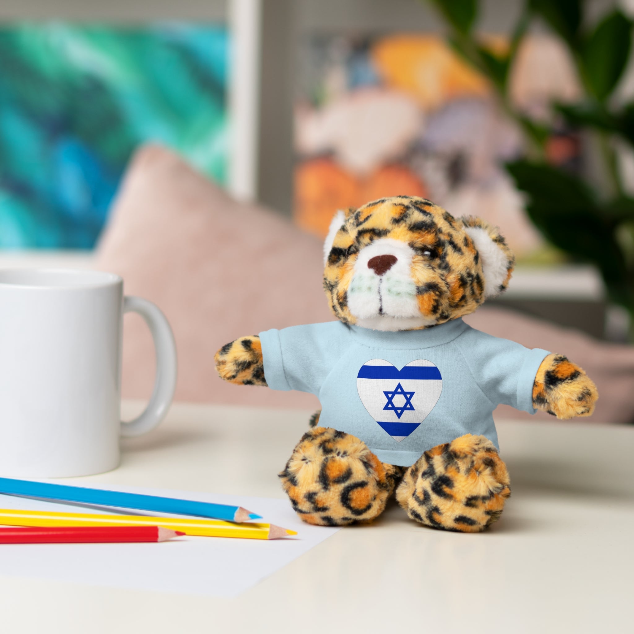 Israel flag Stuffed Animals with Tee