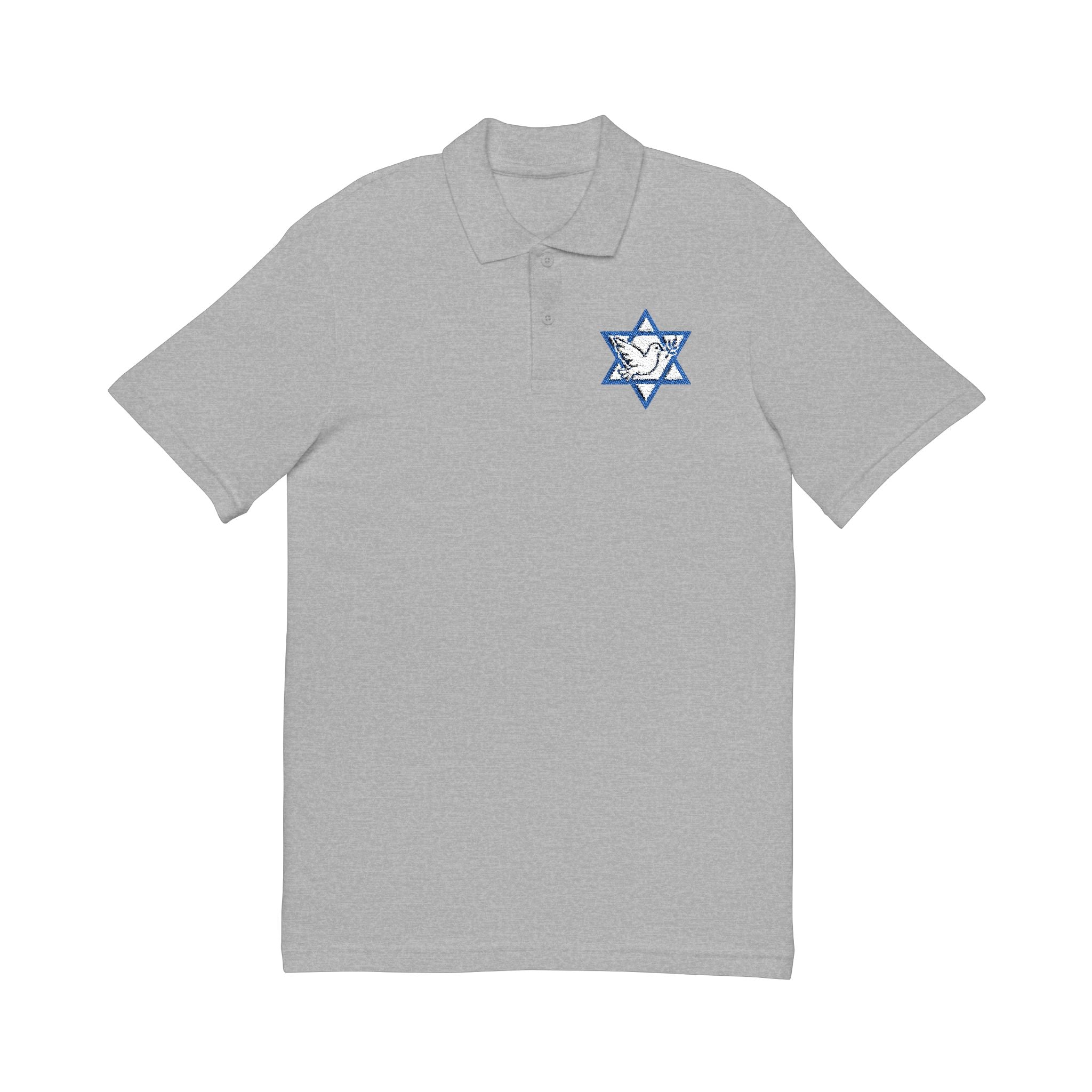 Israel Peace Embroided Unisex Polo Shirt