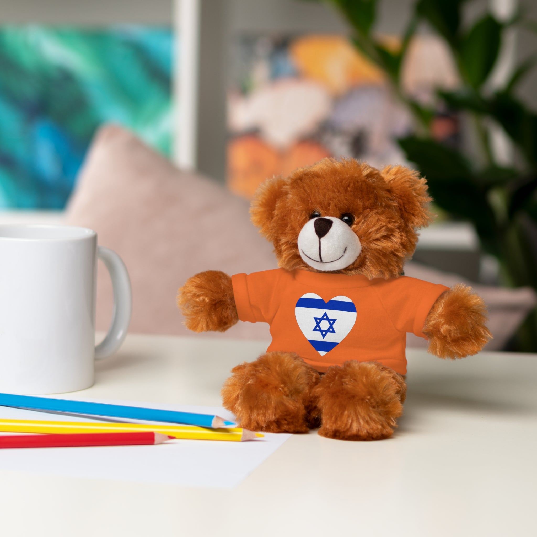 Israel flag Stuffed Animals with Tee