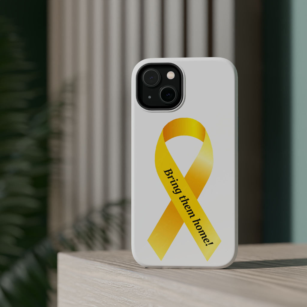 Yellow Ribbon bring them home Magnetic phone Cases