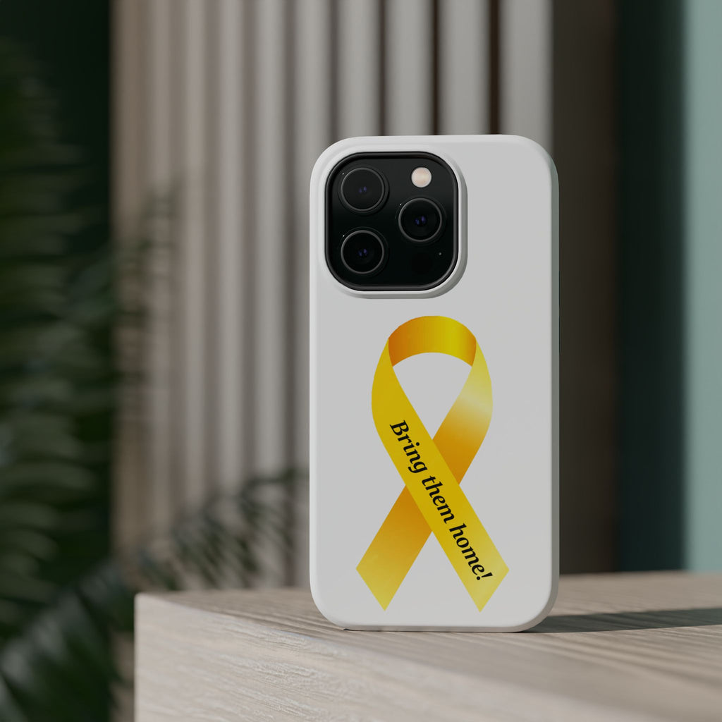 Yellow Ribbon bring them home Magnetic phone Cases