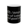 Mensch Black Coffee Mug - a perfect gift