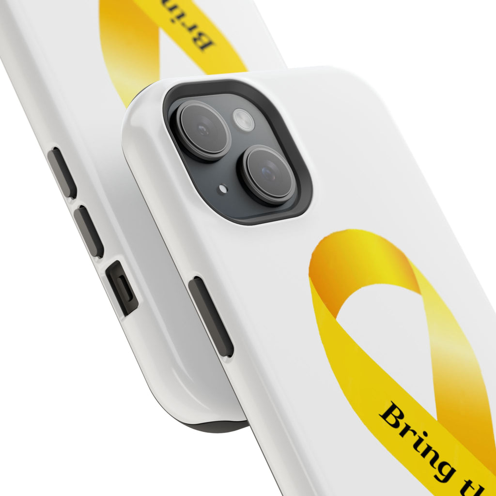 Yellow Ribbon bring them home Magnetic phone Cases