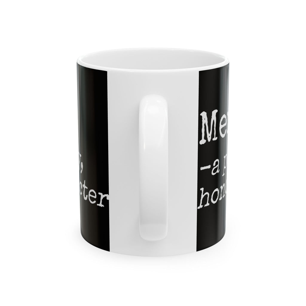 Mensch Black Coffee Mug - a perfect gift
