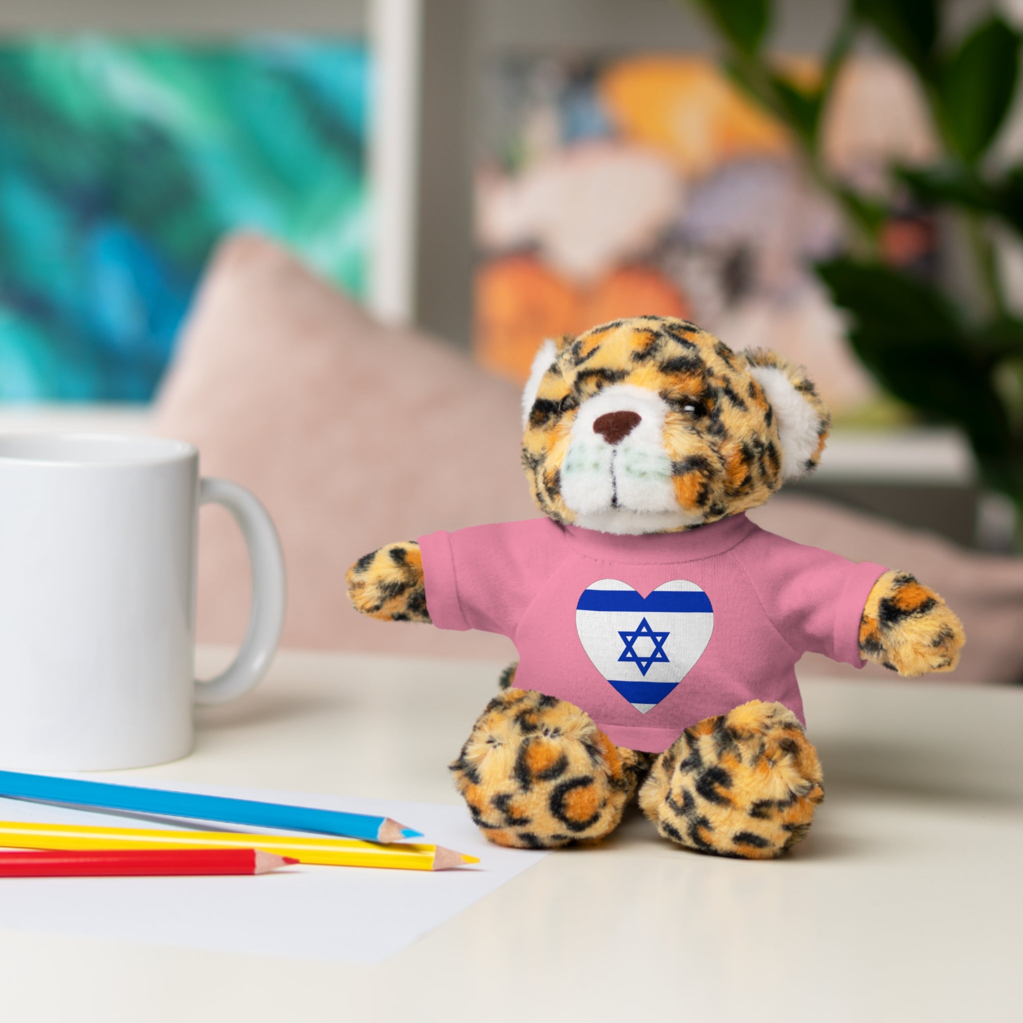 Israel flag Stuffed Animals with Tee