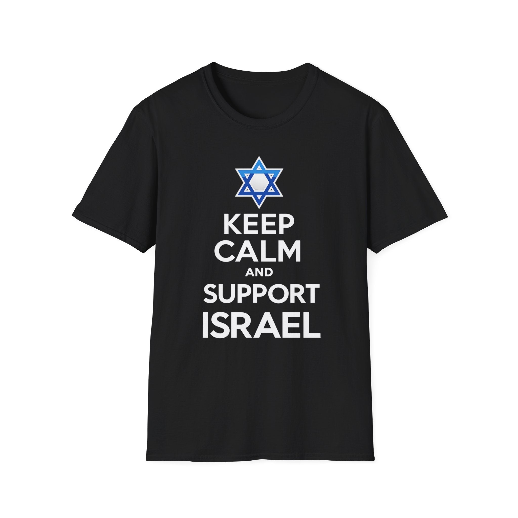 Keep Calm and Support Israel unisex T-Shirt | Star of David, Pro-Israel Tee
