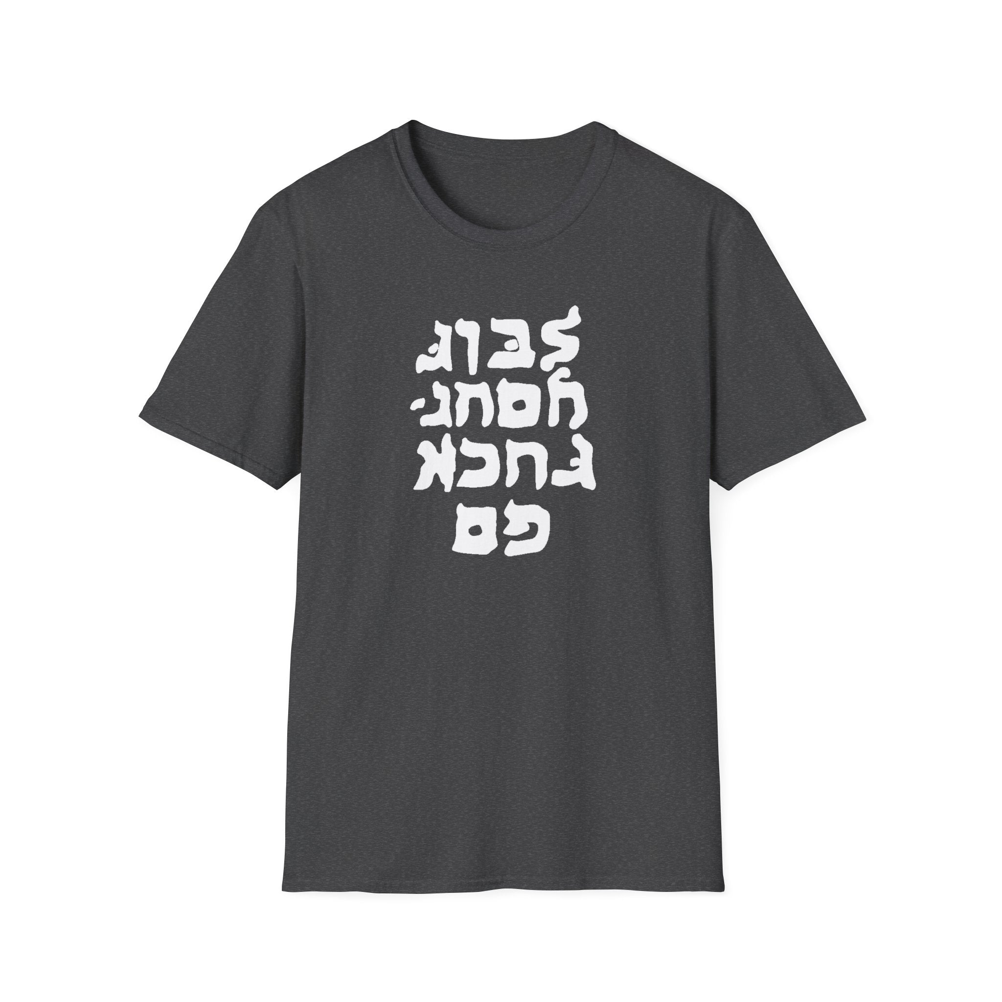 Go F.. yourself fake Hebrew Unisex Heavy Cotton Tee